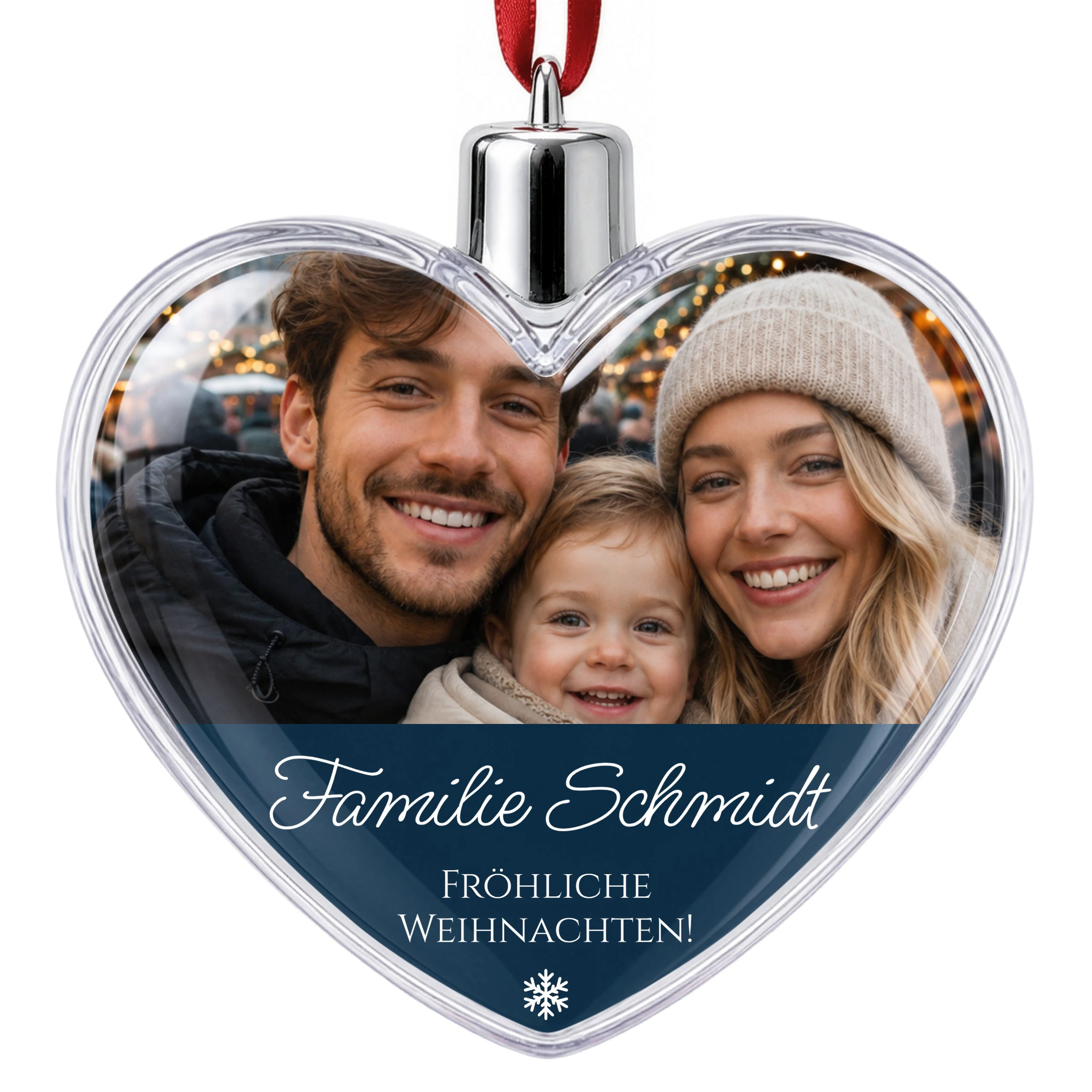 Herz-Weihnachtskugel