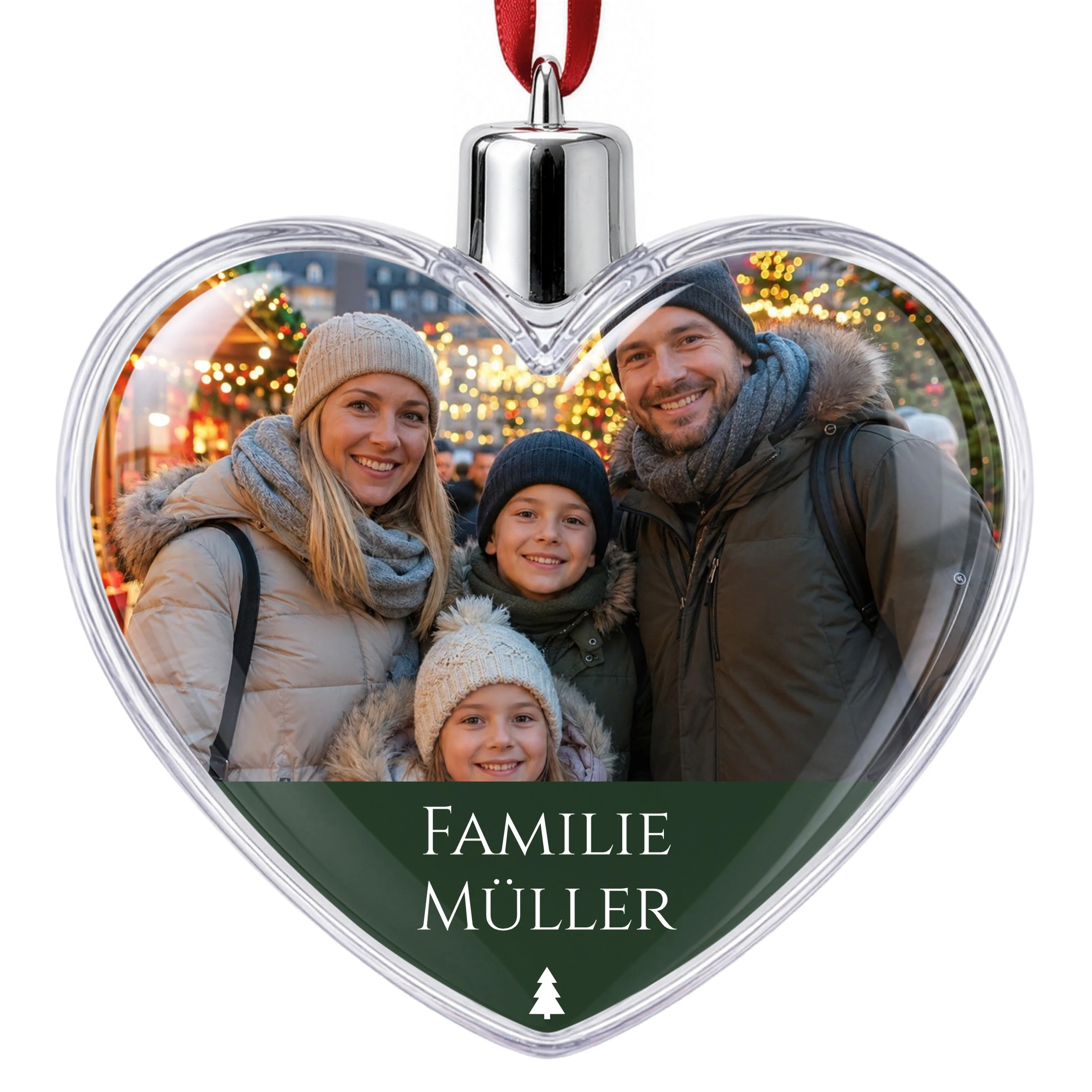 Herz-Weihnachtskugel