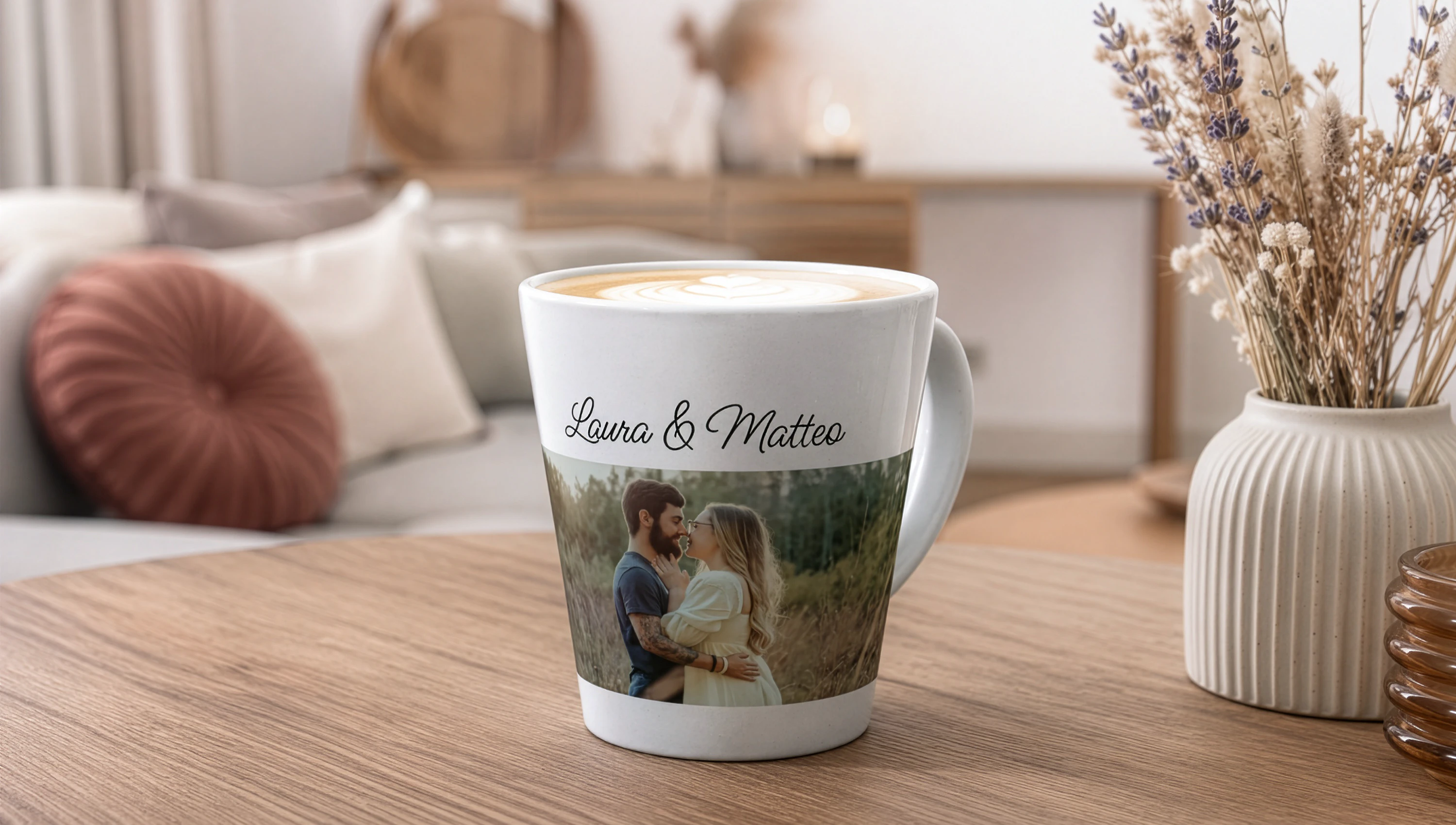 Persönliche Geschenkidee: Individuelle Latte Macchiato Tassen
