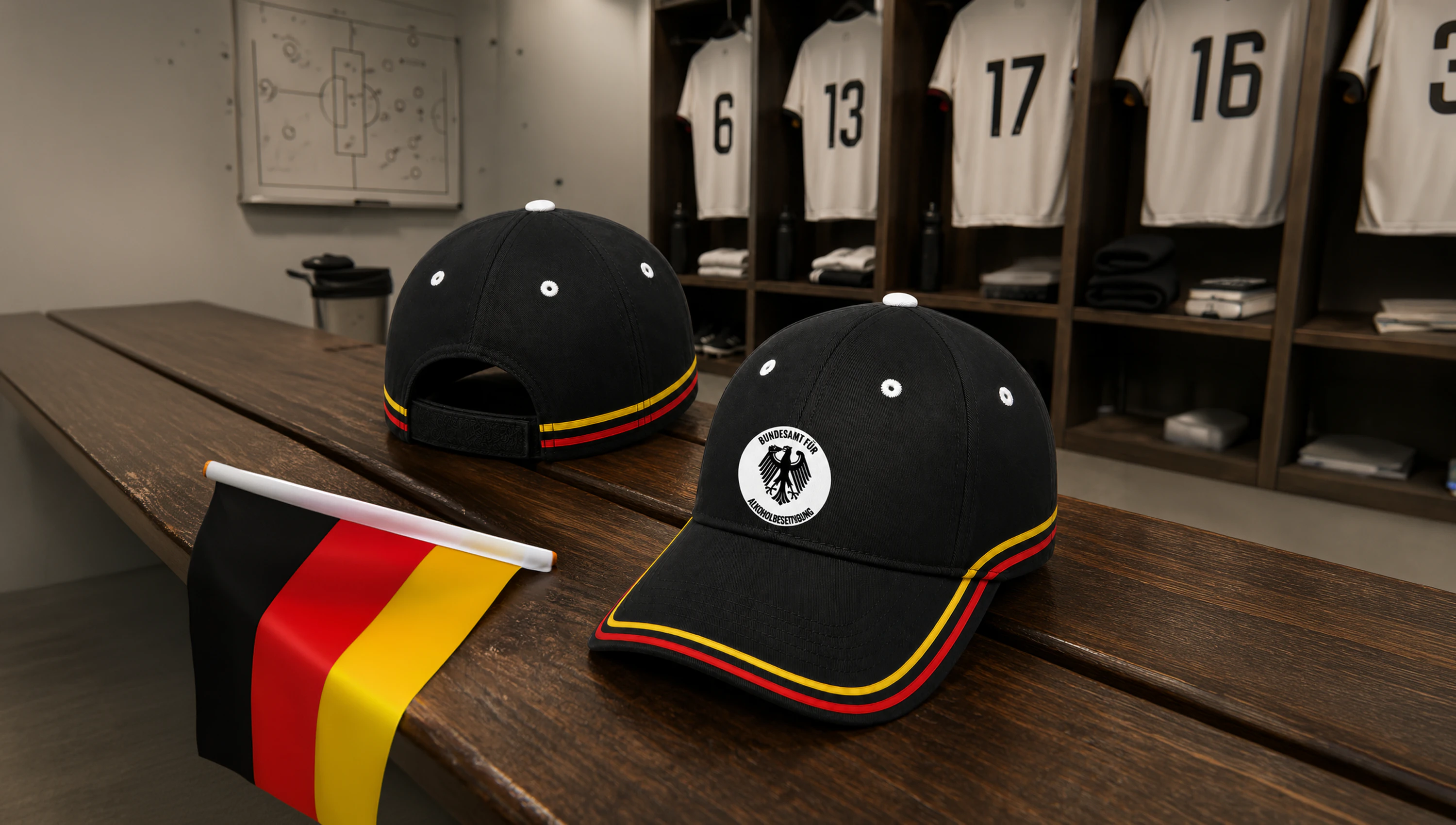 Deutschland-Cap individuell bedrucken lassen
