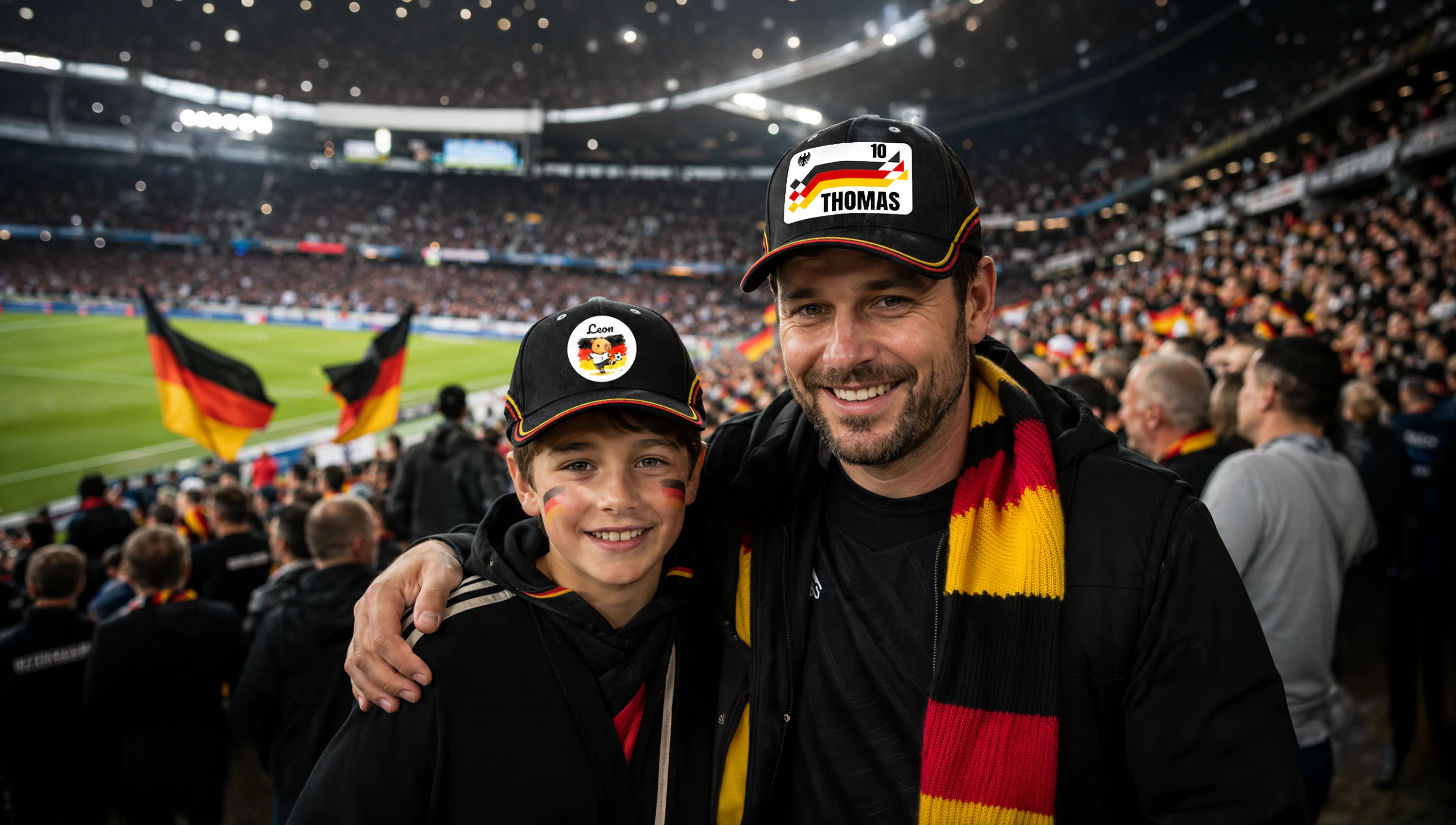 Deutschland-Fan-Basecap mit bestem Tragekomfort