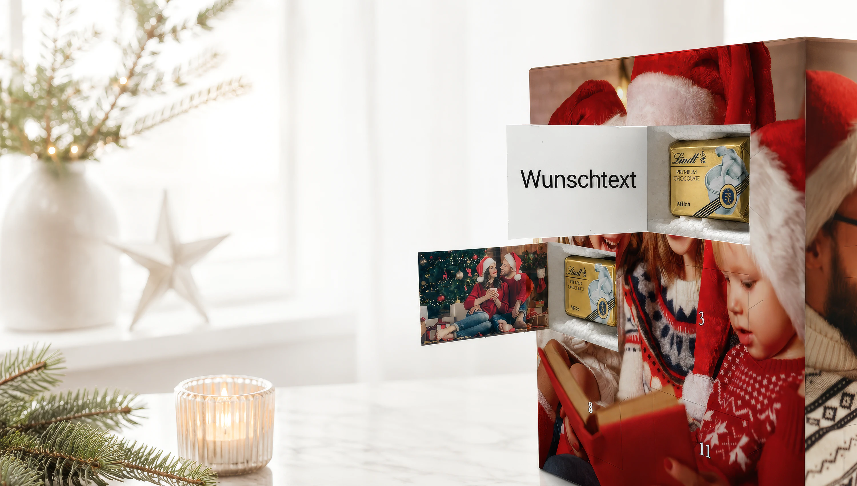 Adventskalender Fotowürfel - Dein Advents-Highlight mit eigenen Bildern