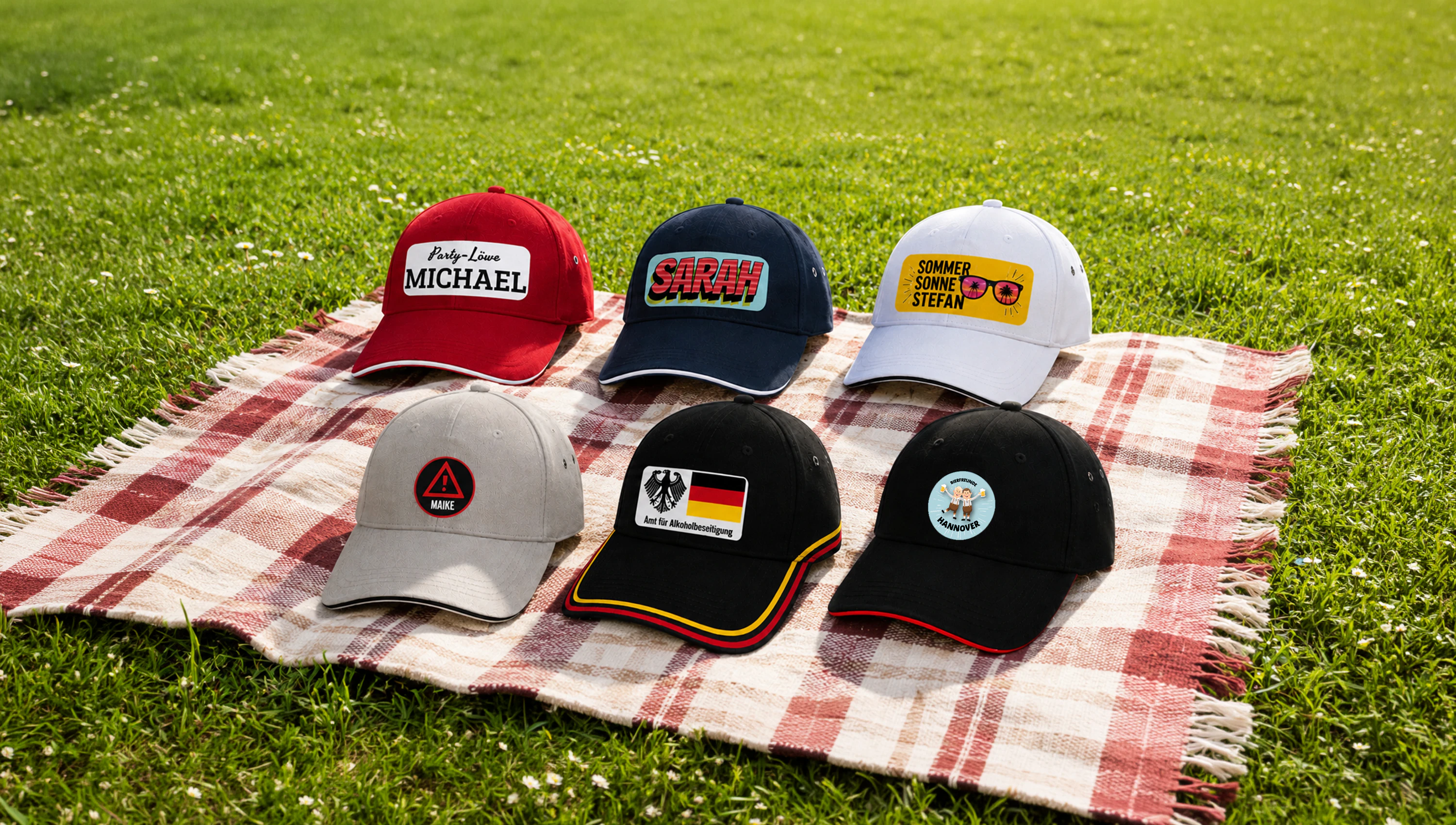Baseballcap mit Foto & Namen selbst gestalten