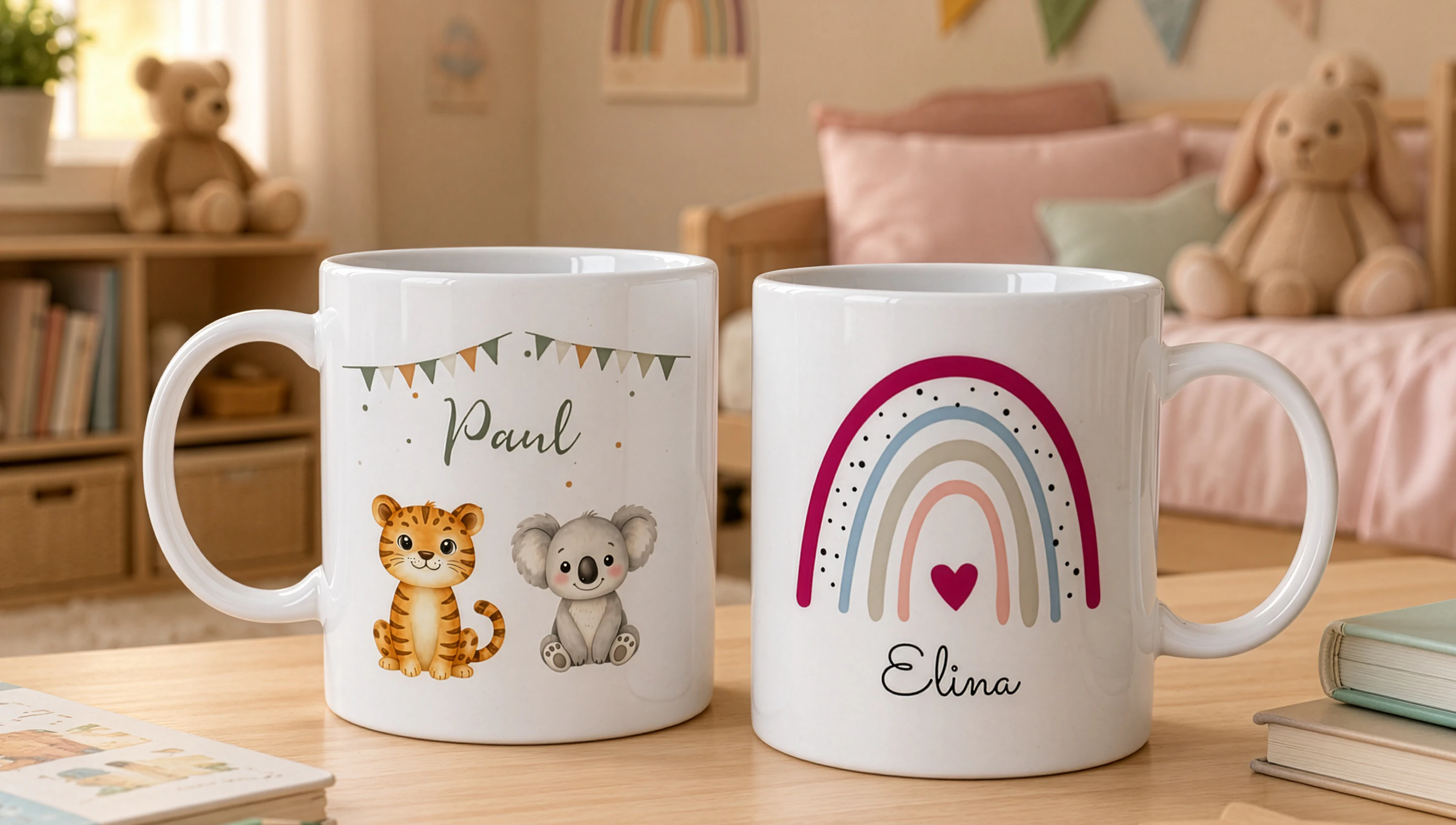 Zauberhafte Kindertasse bedrucken lassen
