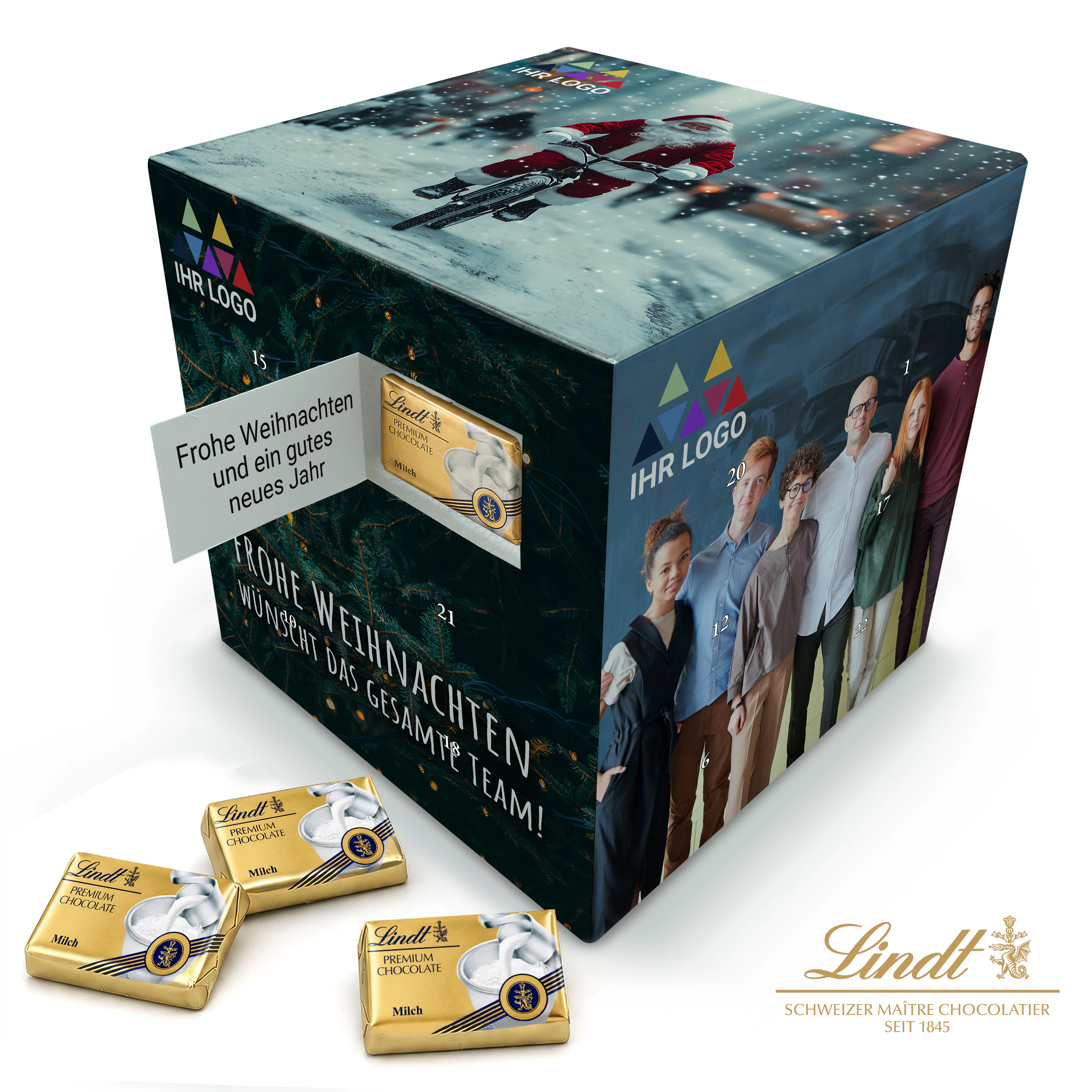 Würfel Adventskalender "Lindt"