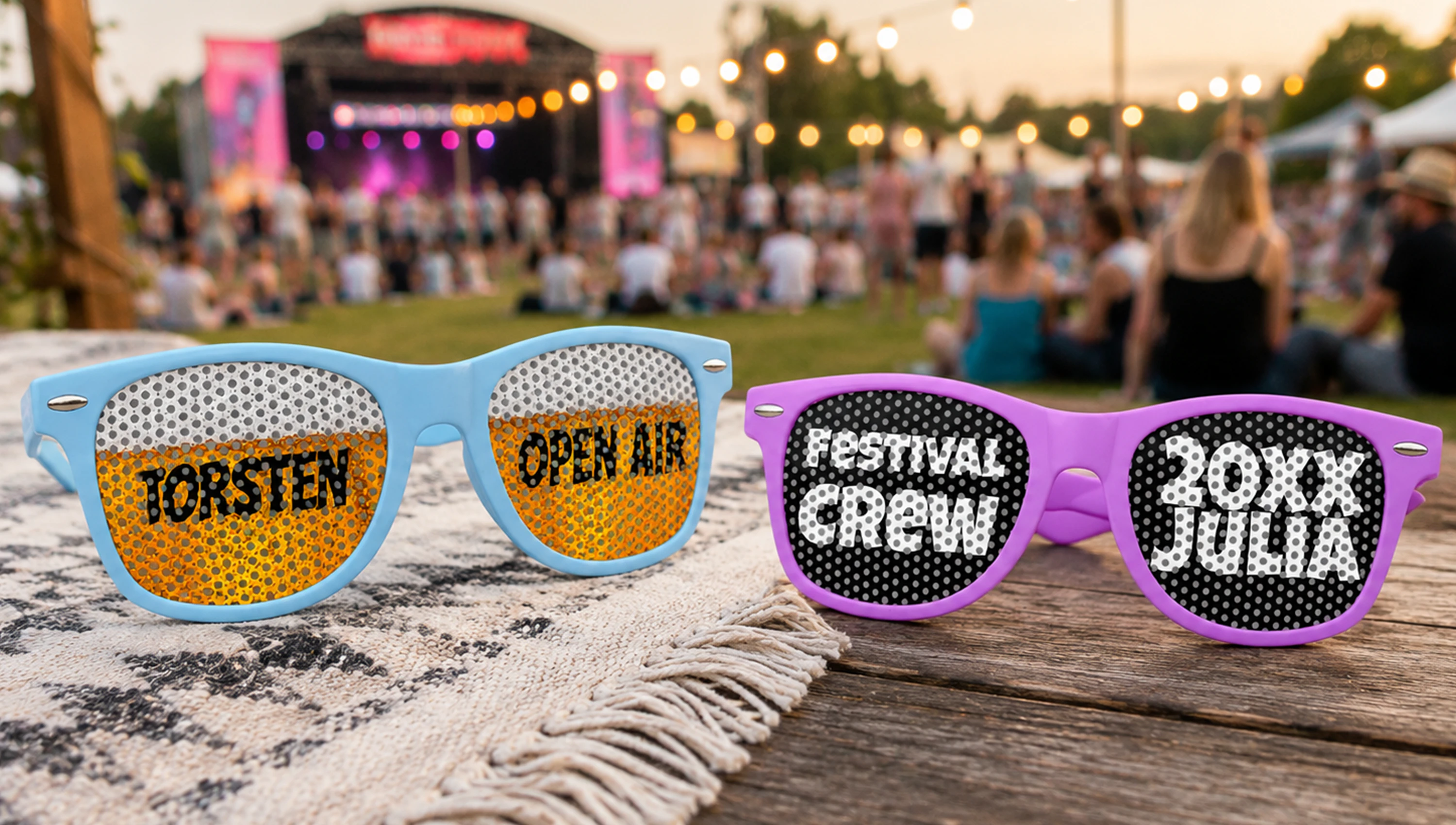 Personalisierbare Festival-Geschenke und Festival-Zubehör