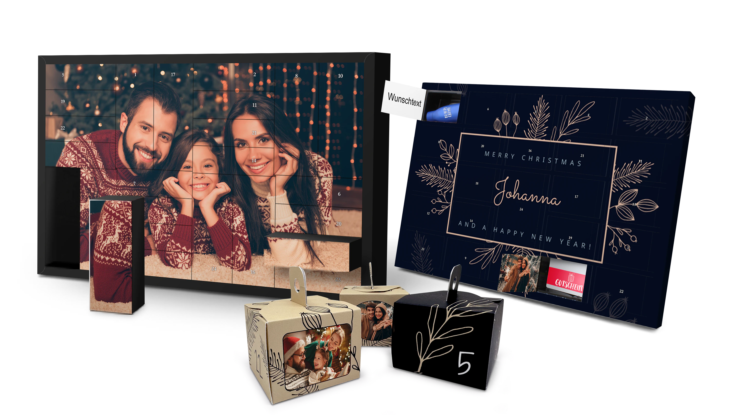 Personalisierte XXL Foto-Adventskalender selber befüllen