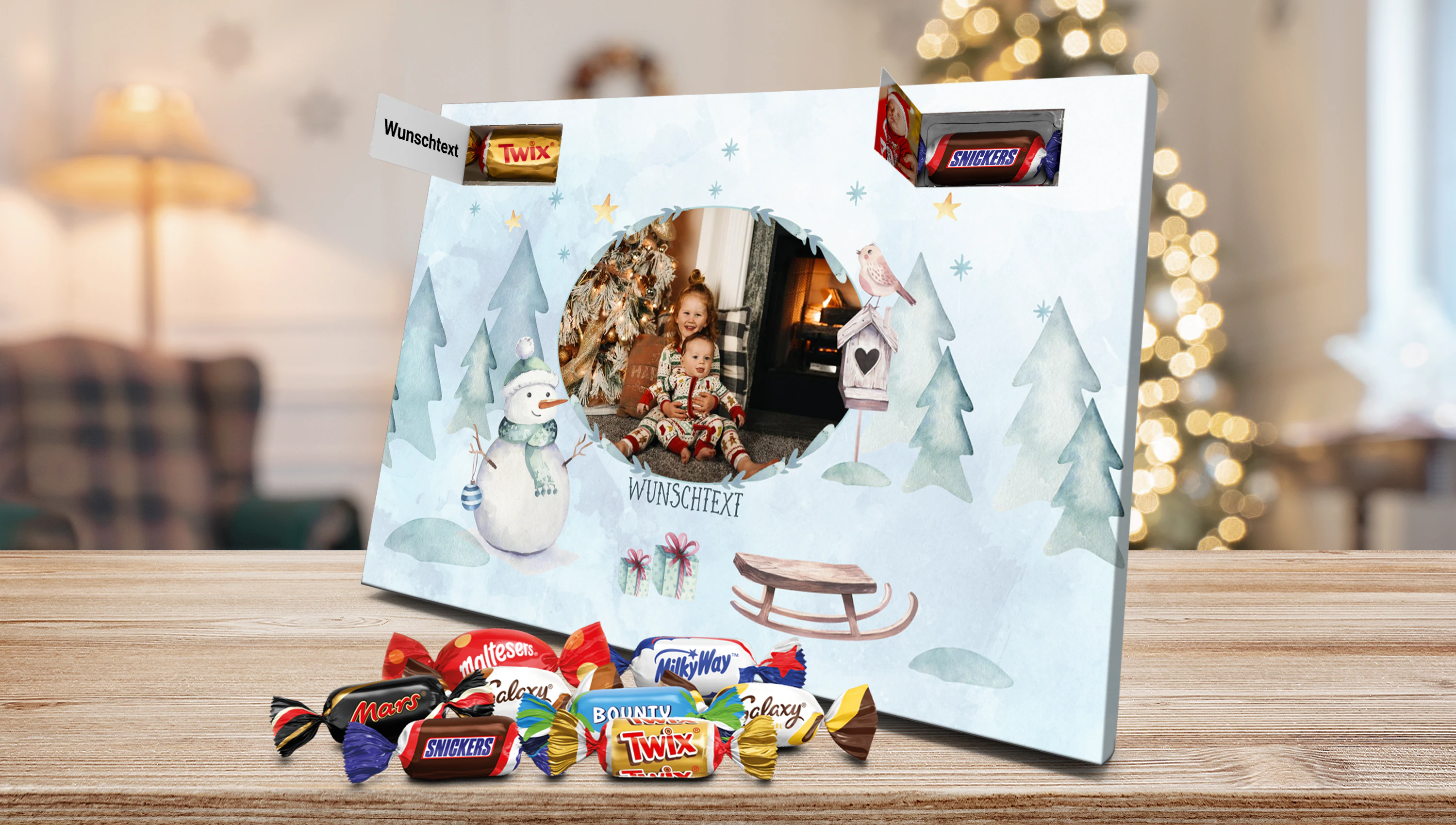 Kinder Adventskalender mit eigenem Motiv bedrucken lassen