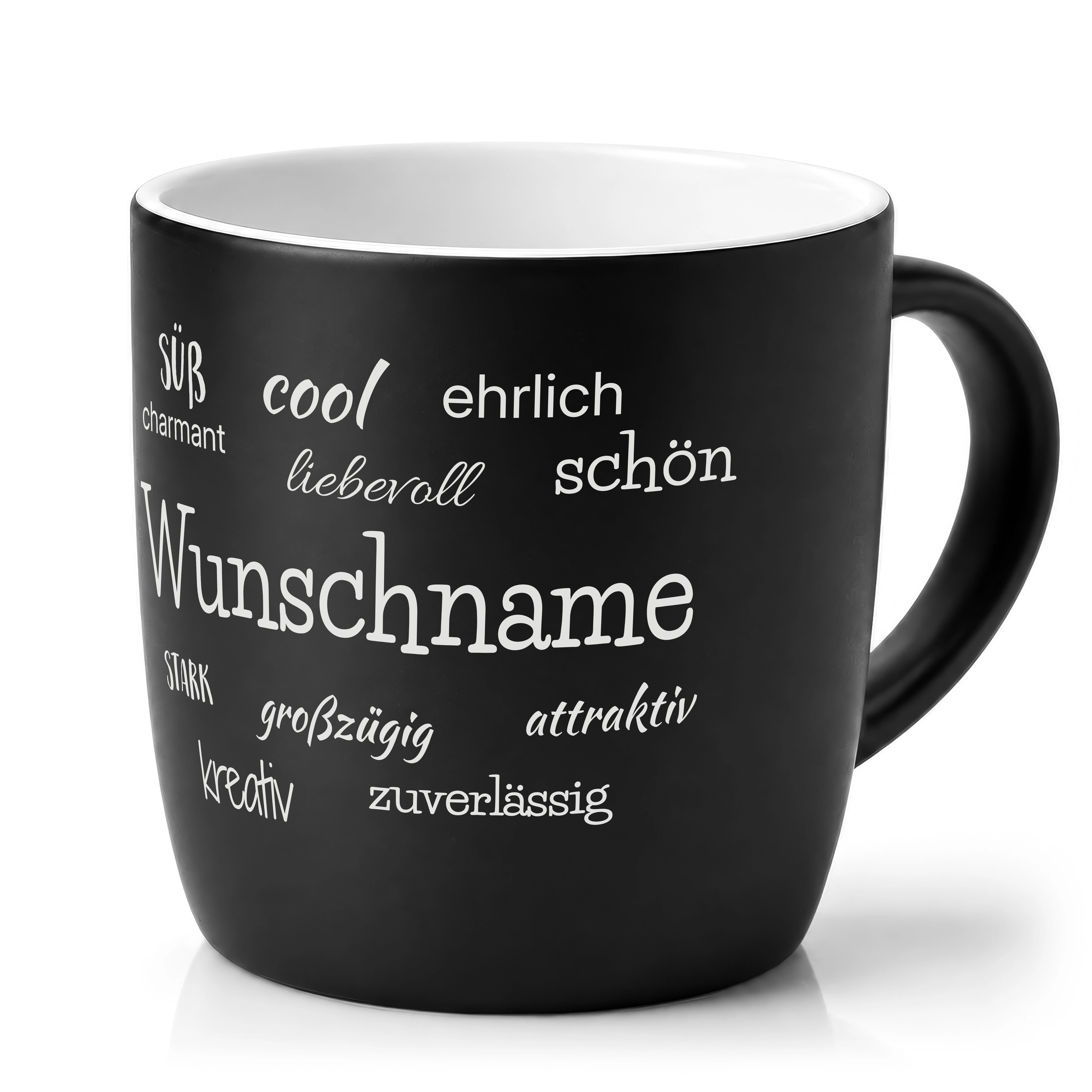 Kaffeebecher "Gravur" Positive Eigenschaften