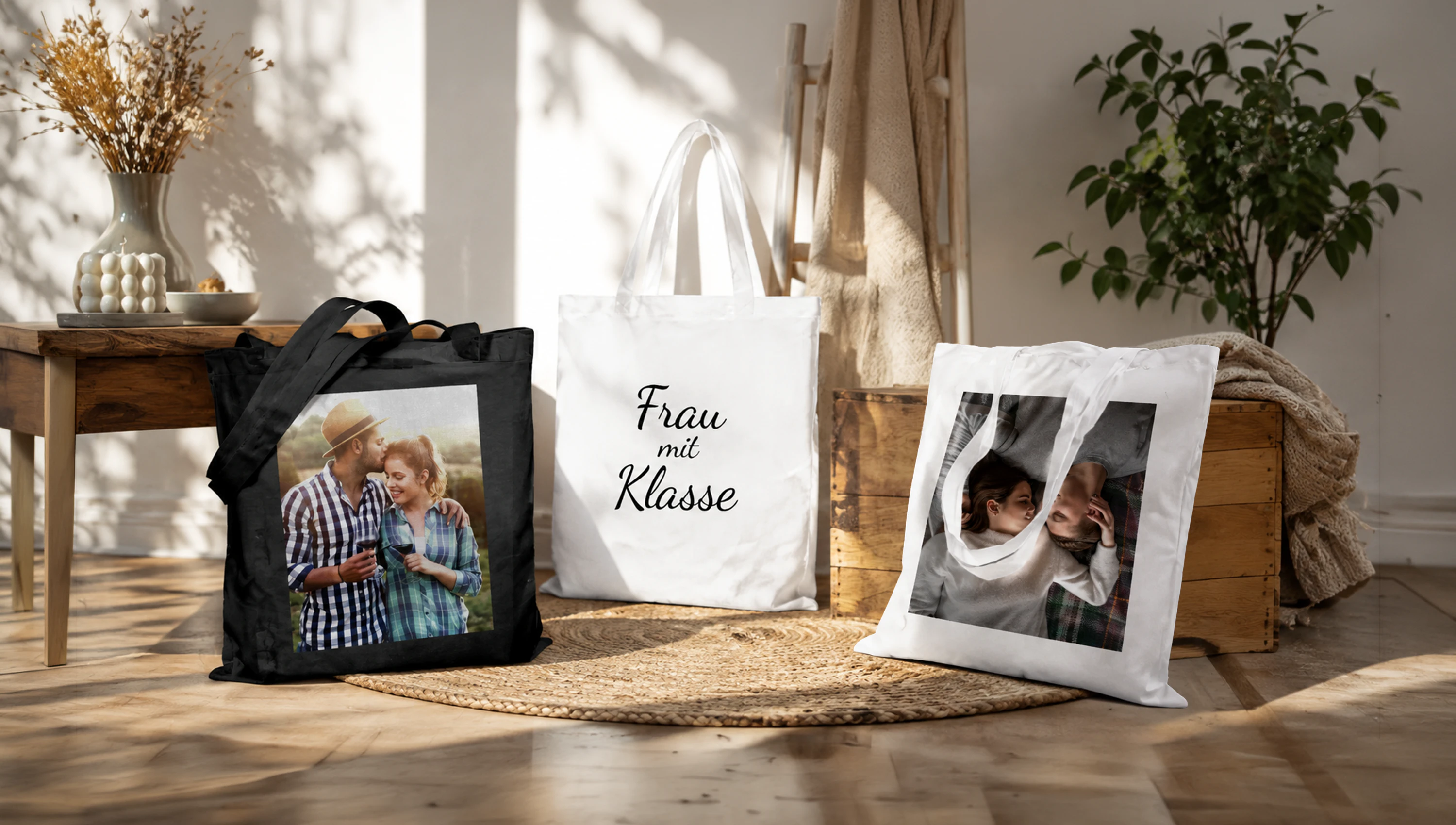 Deine Tasche mit Namen oder Foto für Geschenke, Alltag, Schule und Beruf