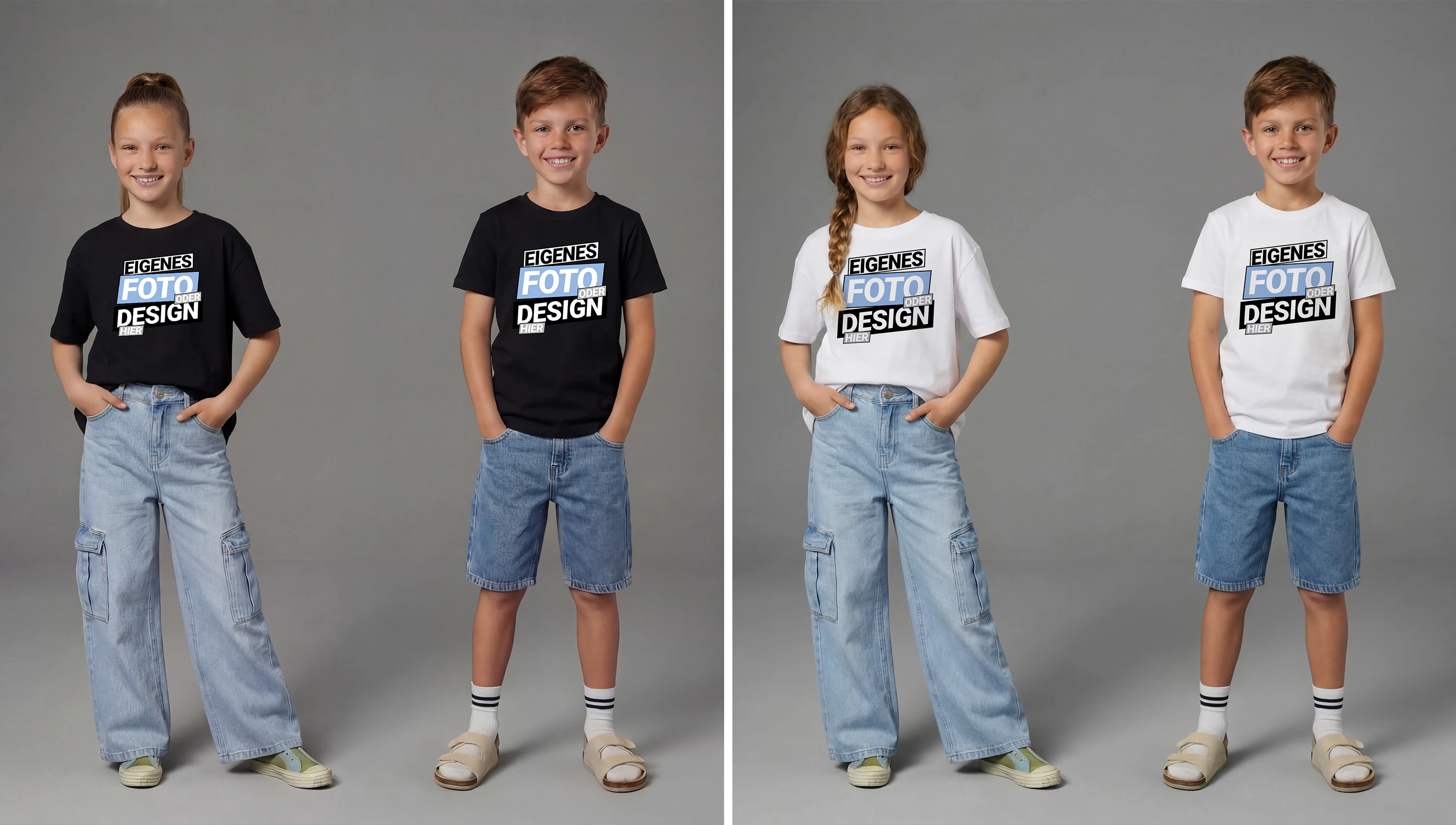 Bedruckte Bio Tshirts mit Foto, Namen, Logo oder Spruch