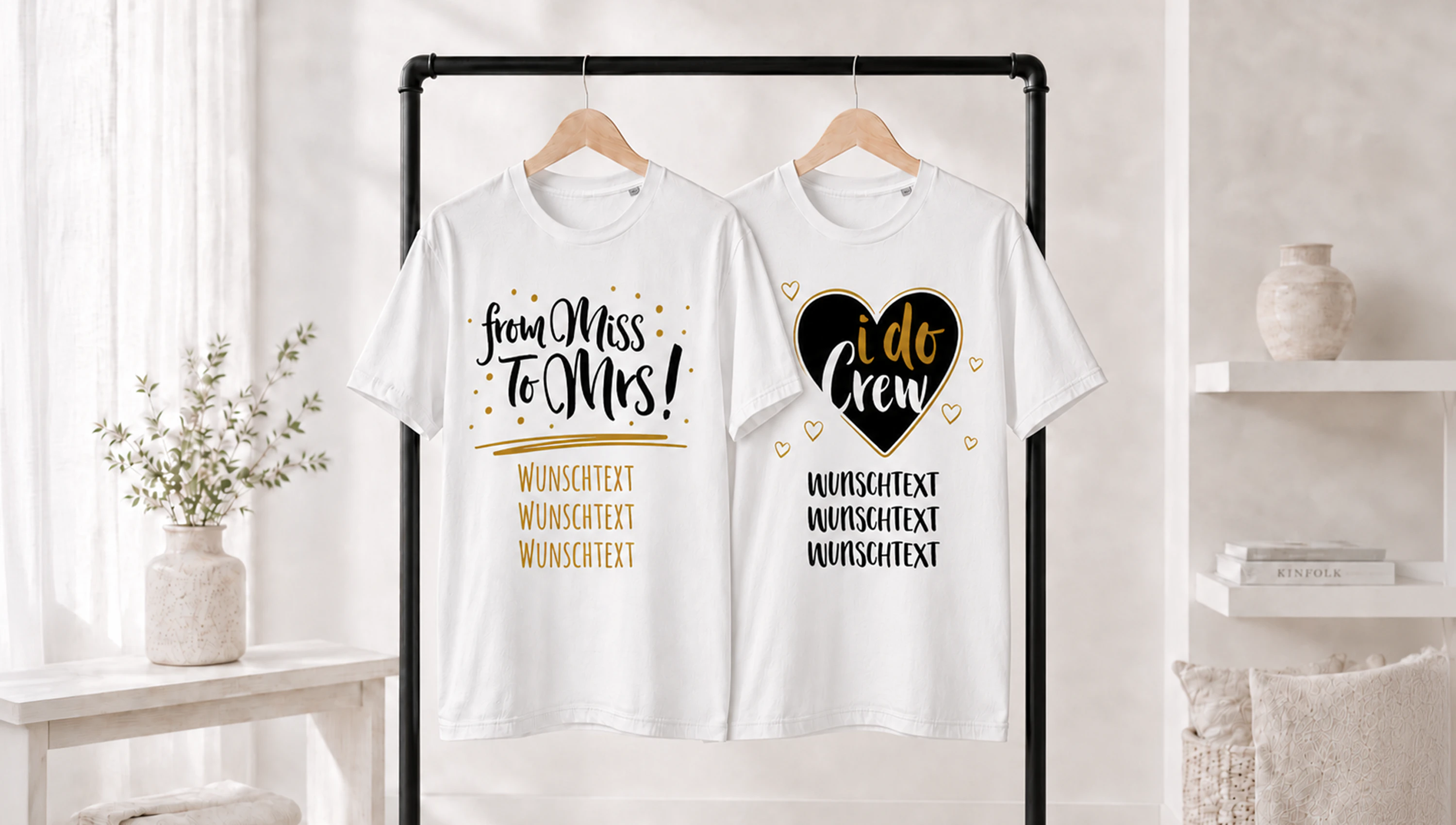 Junggesellenabschied T-Shirts mit Fotos, Namen und Sprüchen gestalten