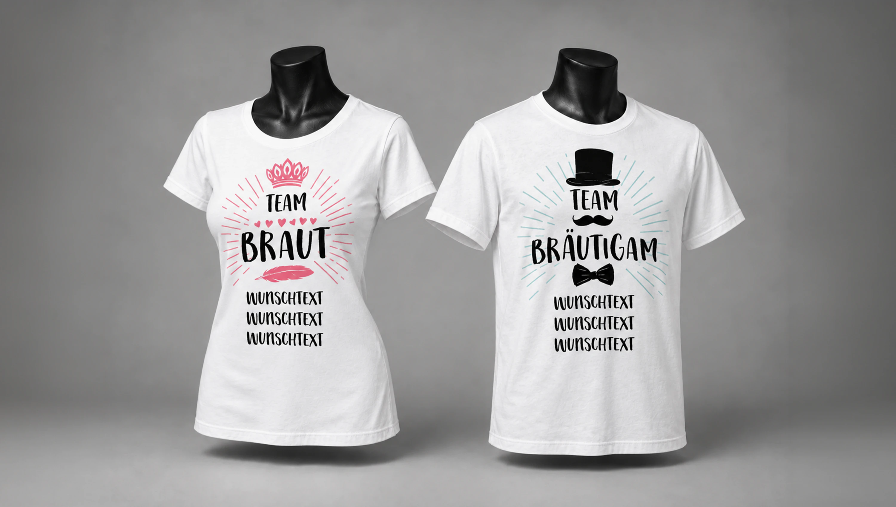 Stilvolle oder witzige JGA Shirts für Frauen und Männer