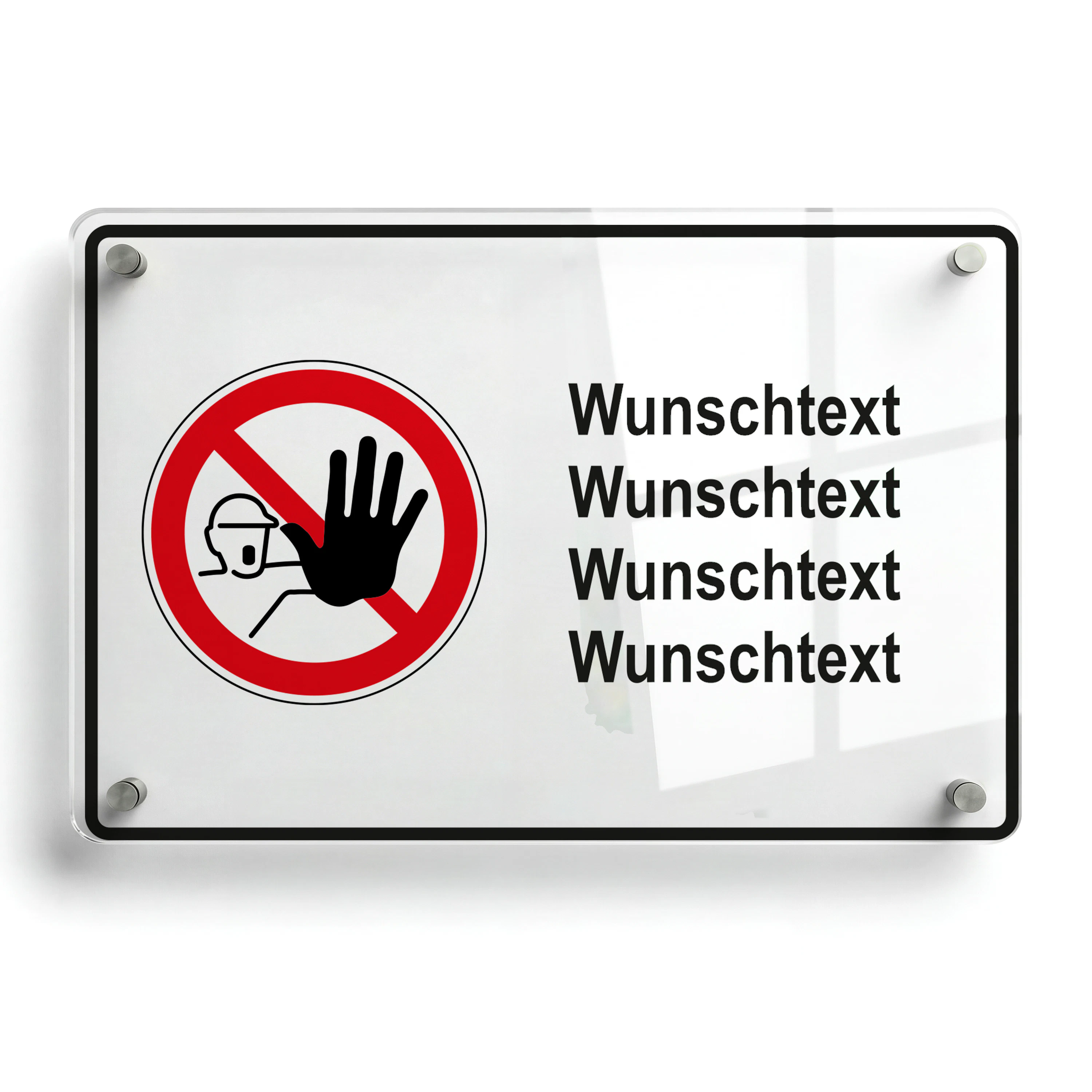 Warnschilder Acryl