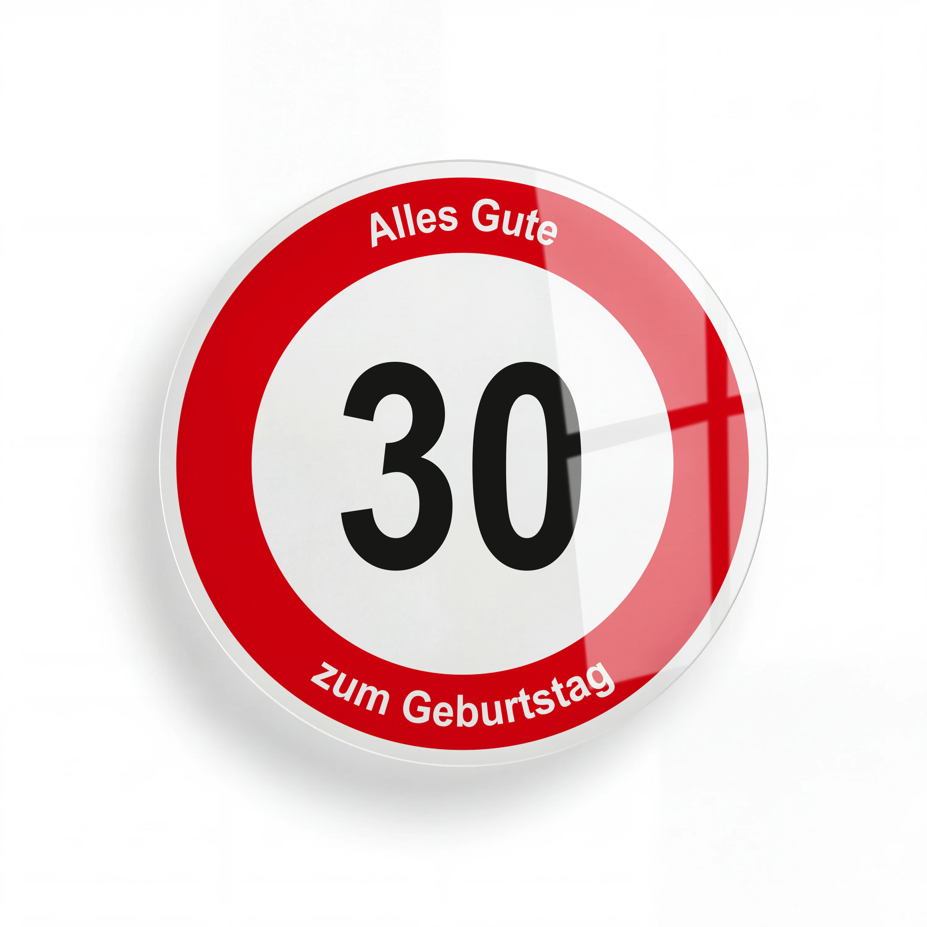 Konturgeschnittene Geburtstagsschilder Acryl