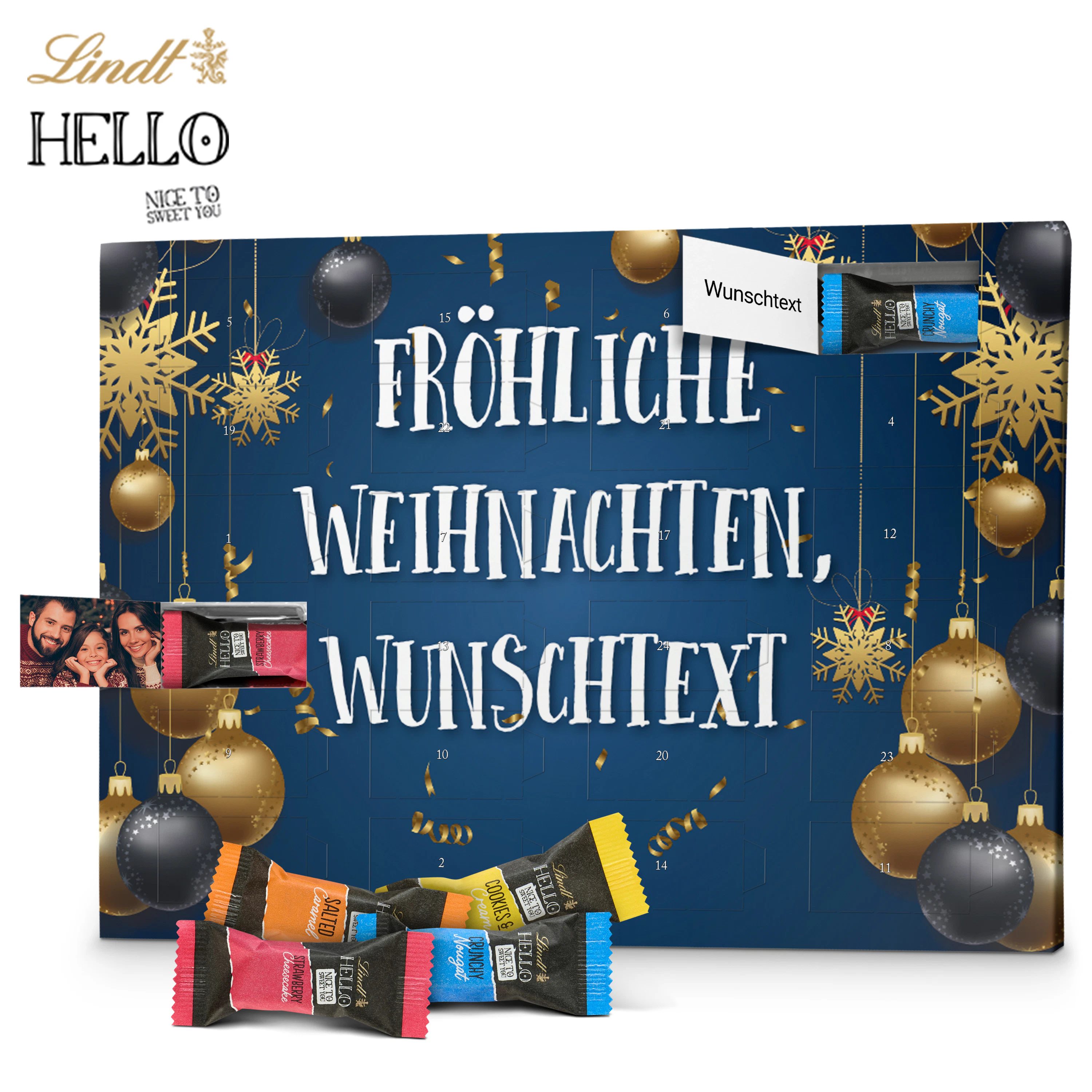 Namens-Adventskalender Lindt HELLO