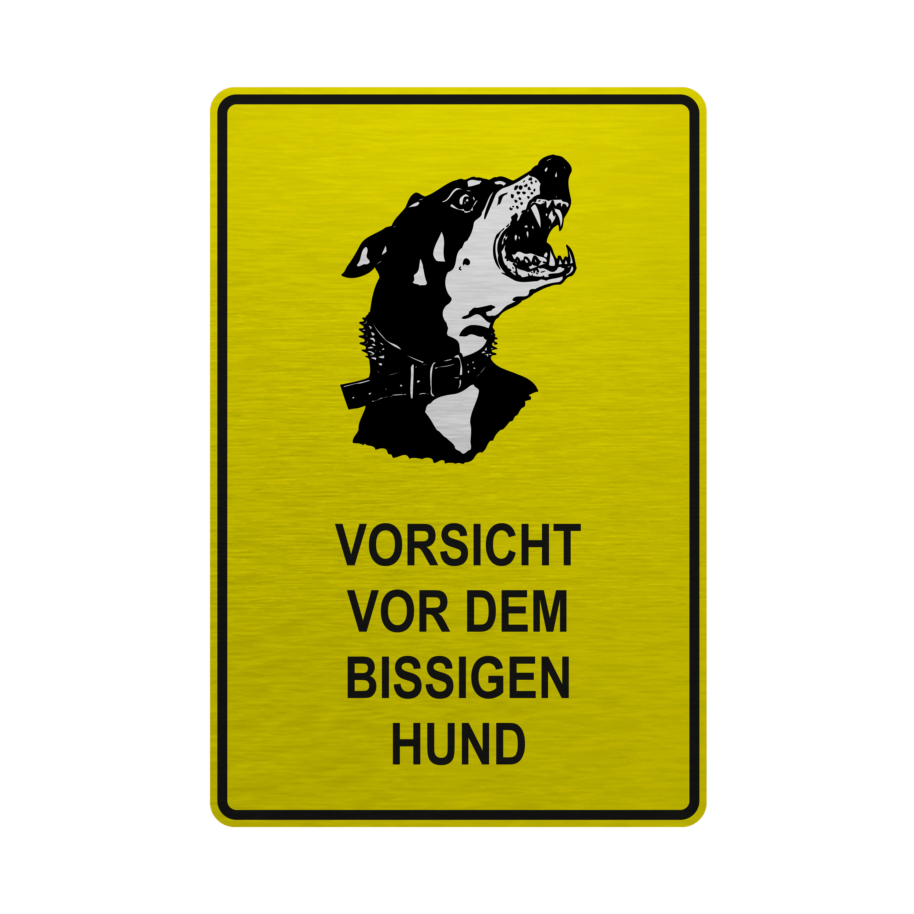 Hundeschilder Silber