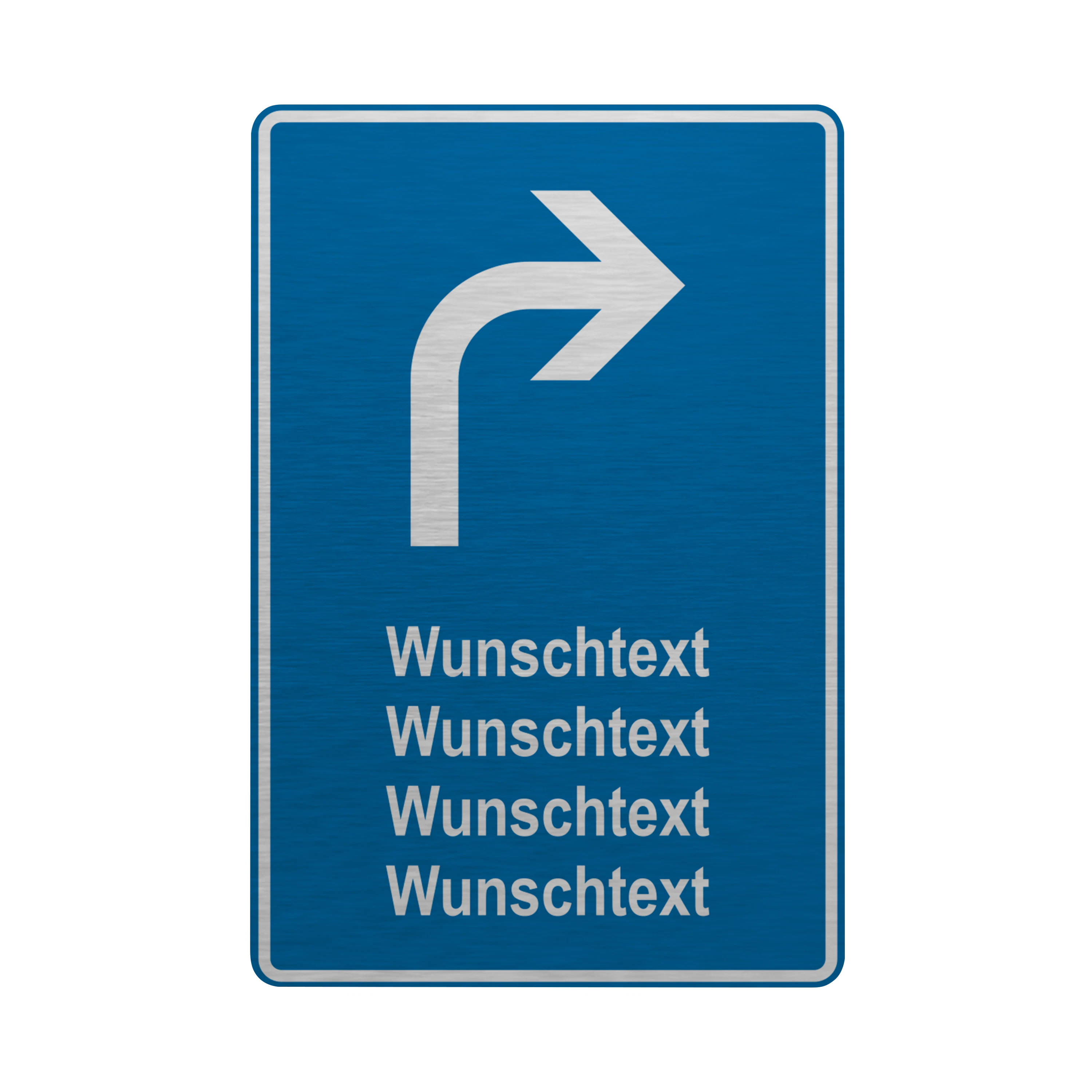 Richtungsschilder Silber