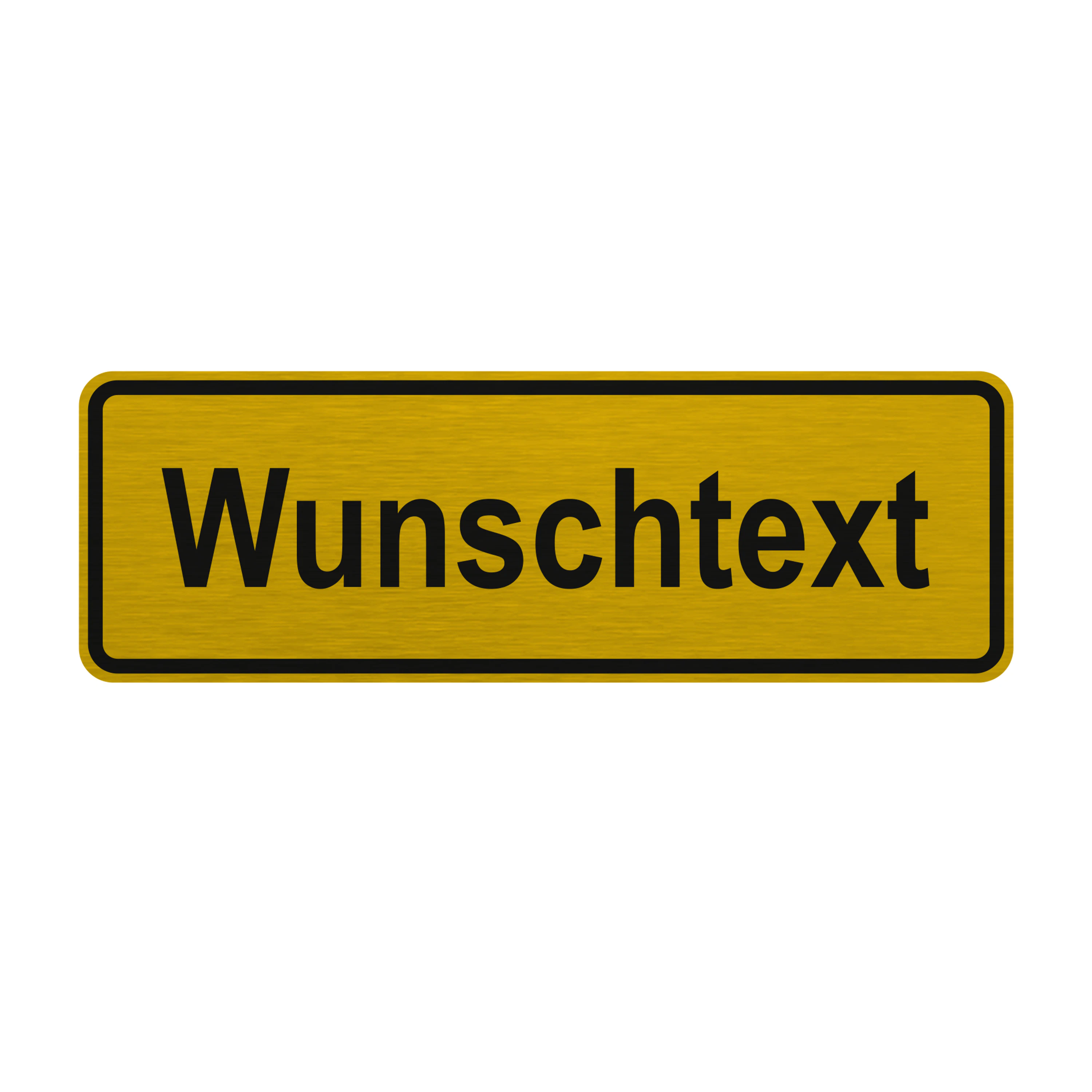 Ortsschilder schmal Silber