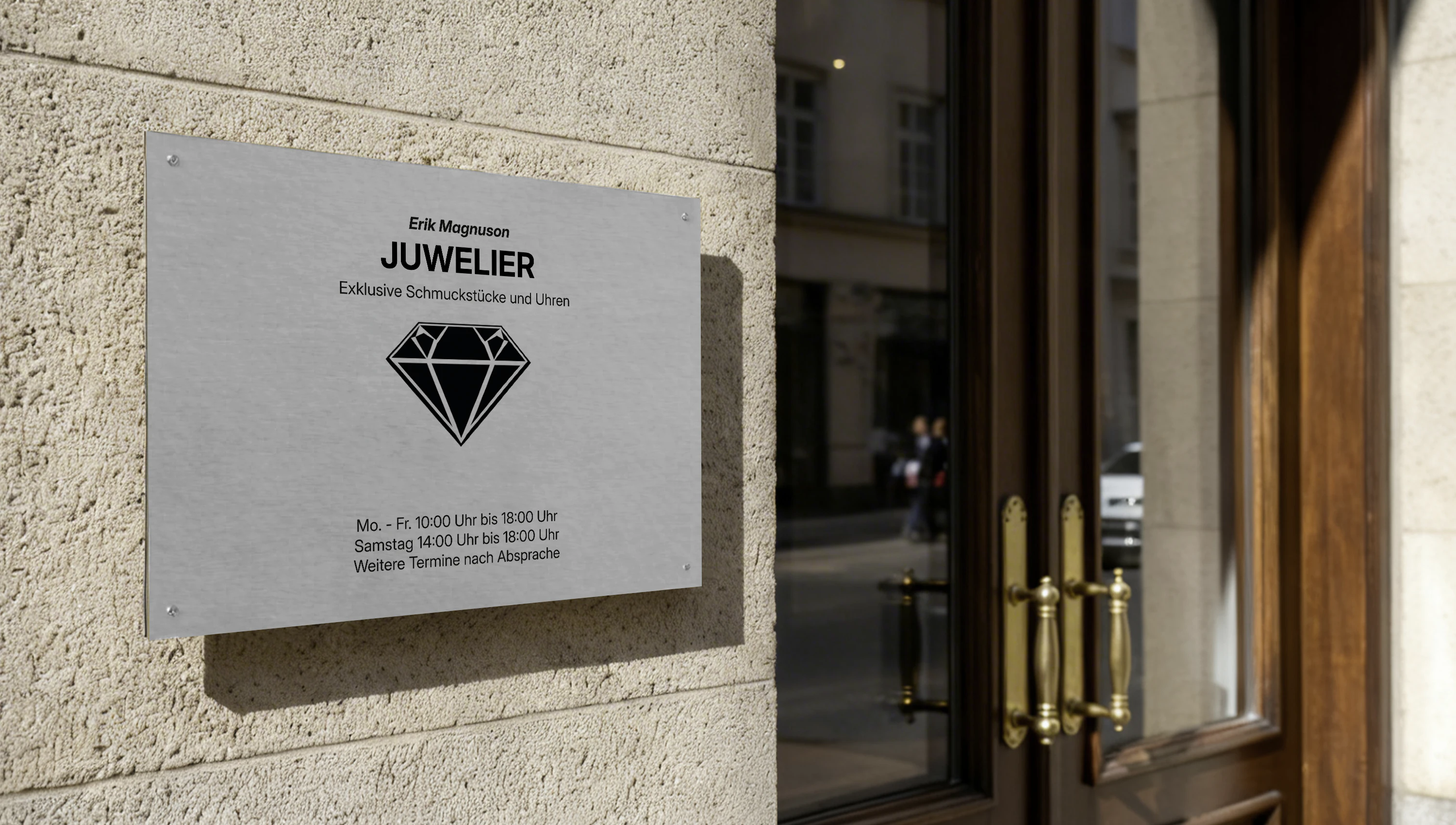 Vielseitig einsetzbar: von Haustürschild bis Firmenschild