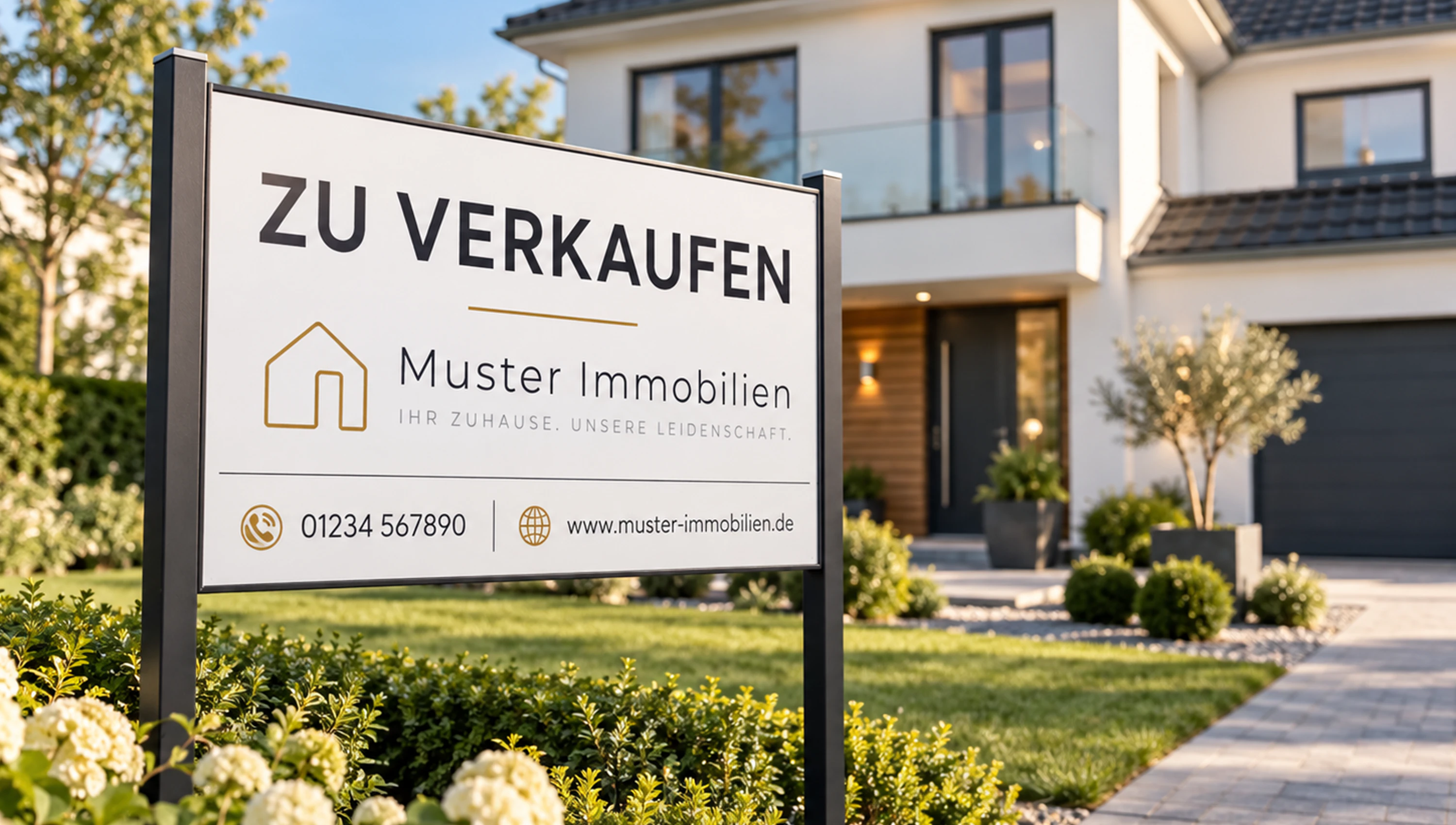 So kannst du "zu Verkaufen"-Schilder selbst gestalten