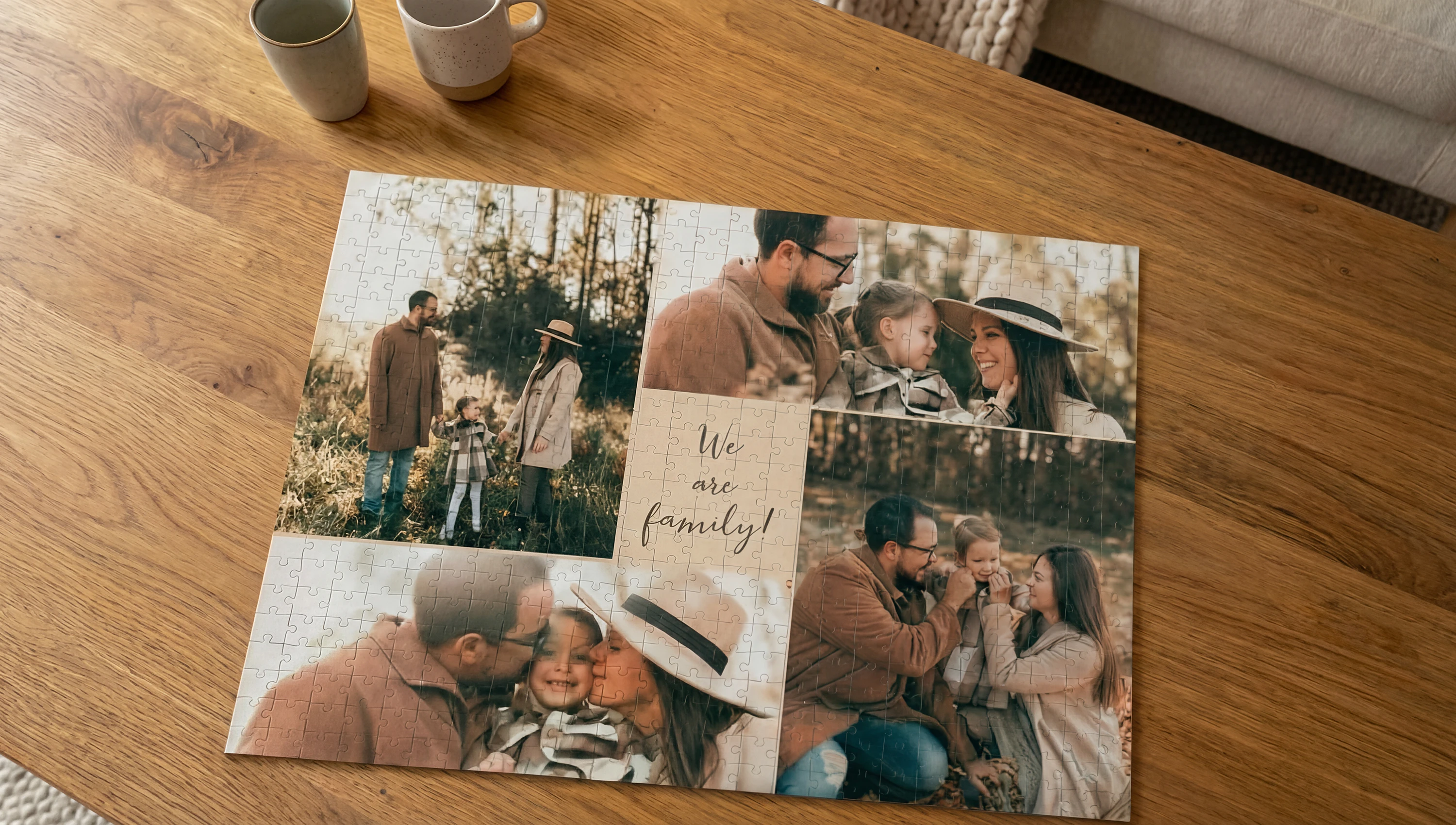 Eigene Puzzle-Collage selbst gestalten und bedrucken