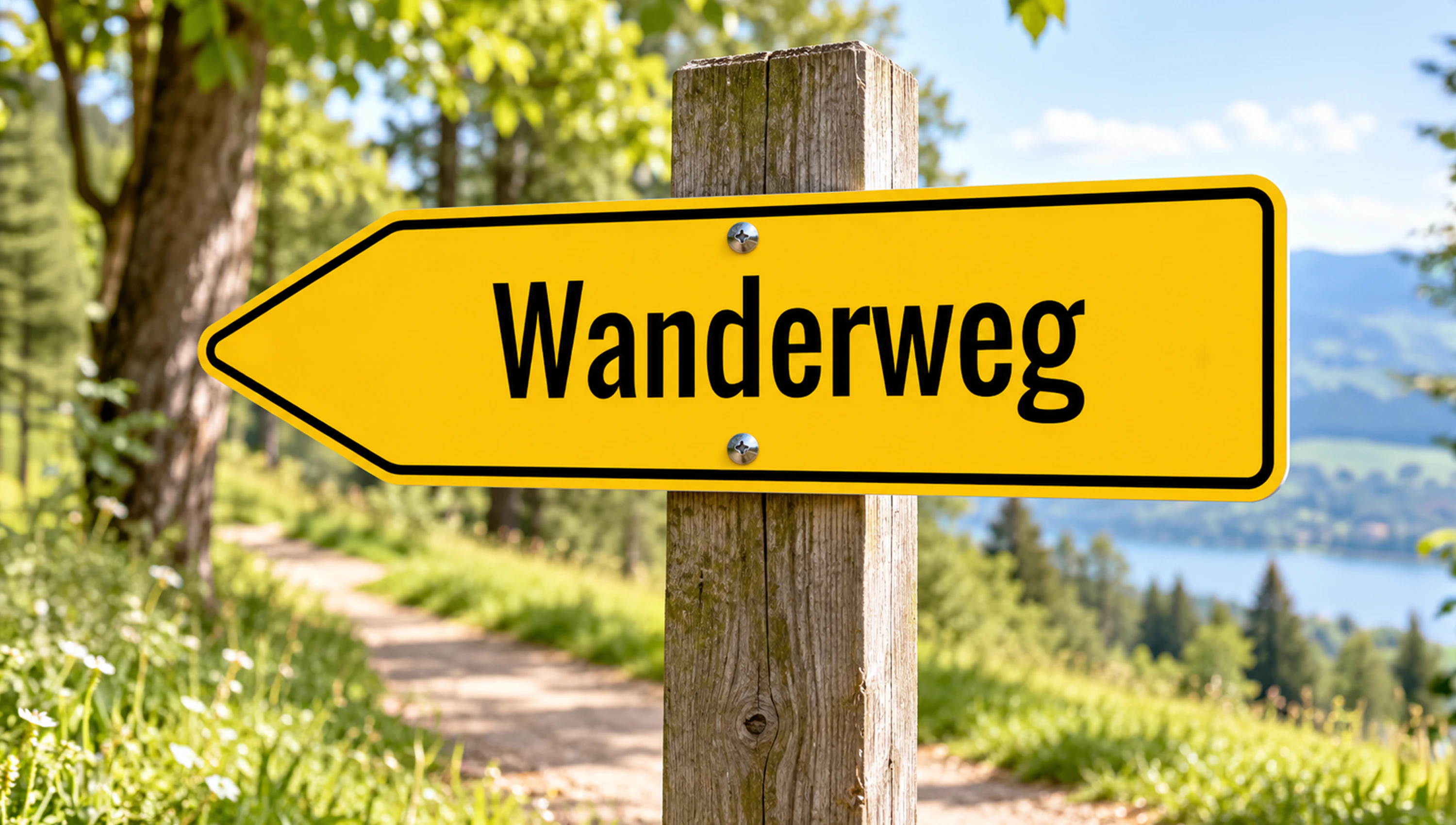 Wanderwegweiser gestalten und individuell beschriften