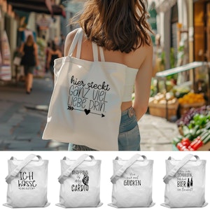 Stoffbeutel mit Spruch