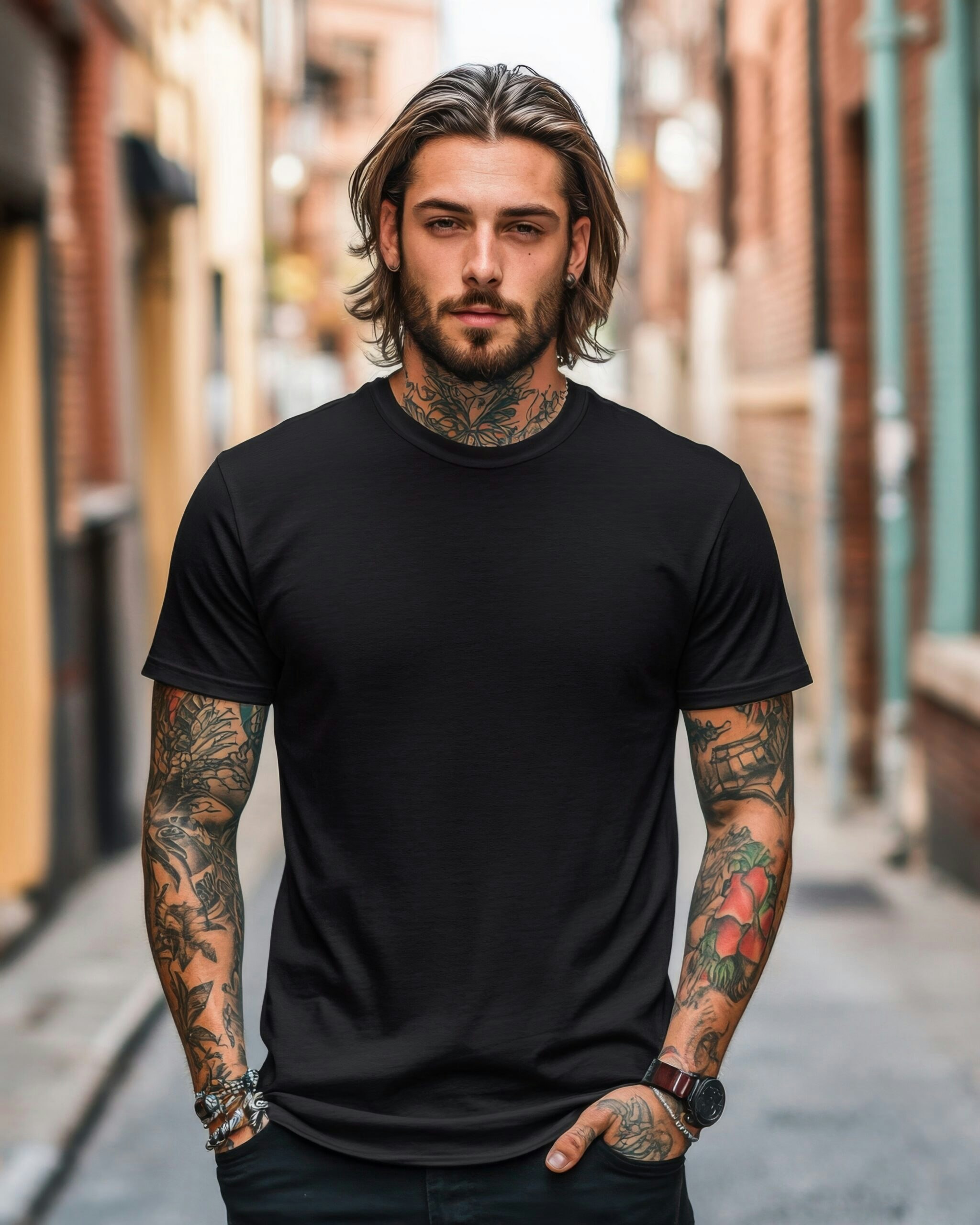 Mann mit T-Shirt