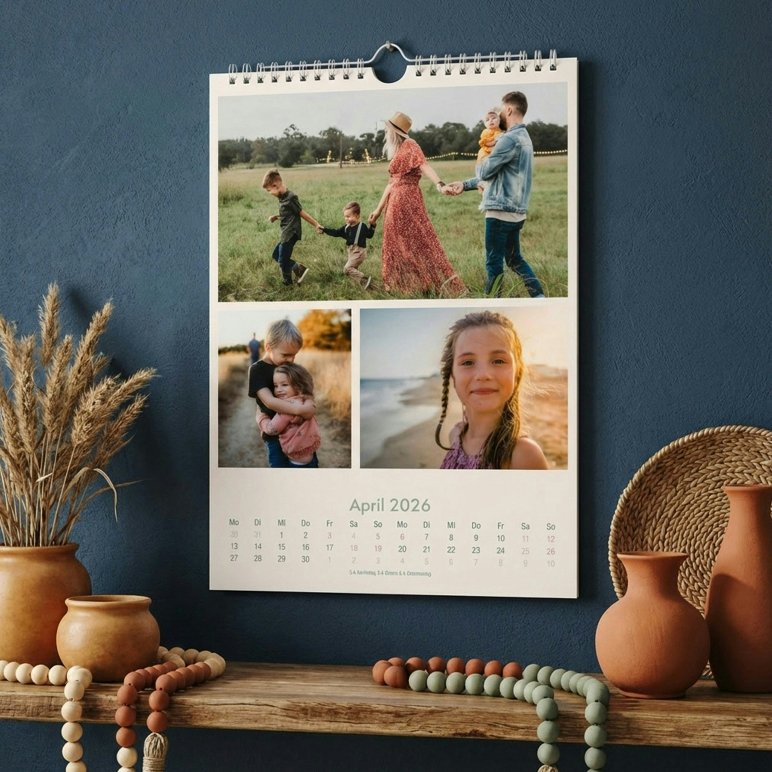 Fotokalender mit Familienfotos