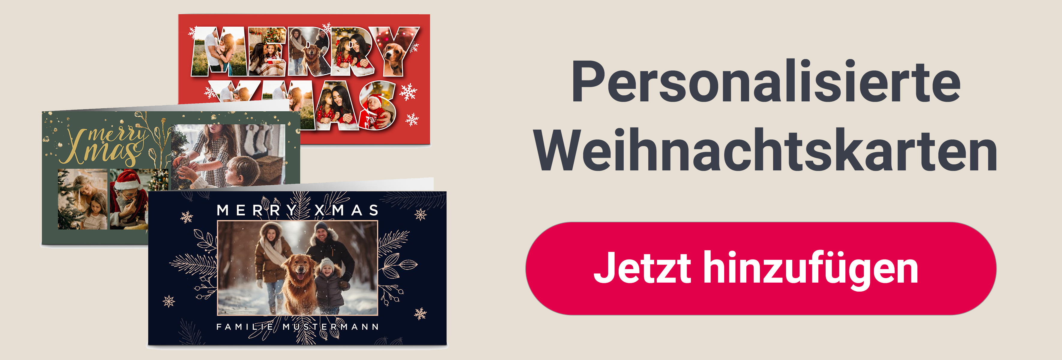 Personalisierte Weihnachtskarten