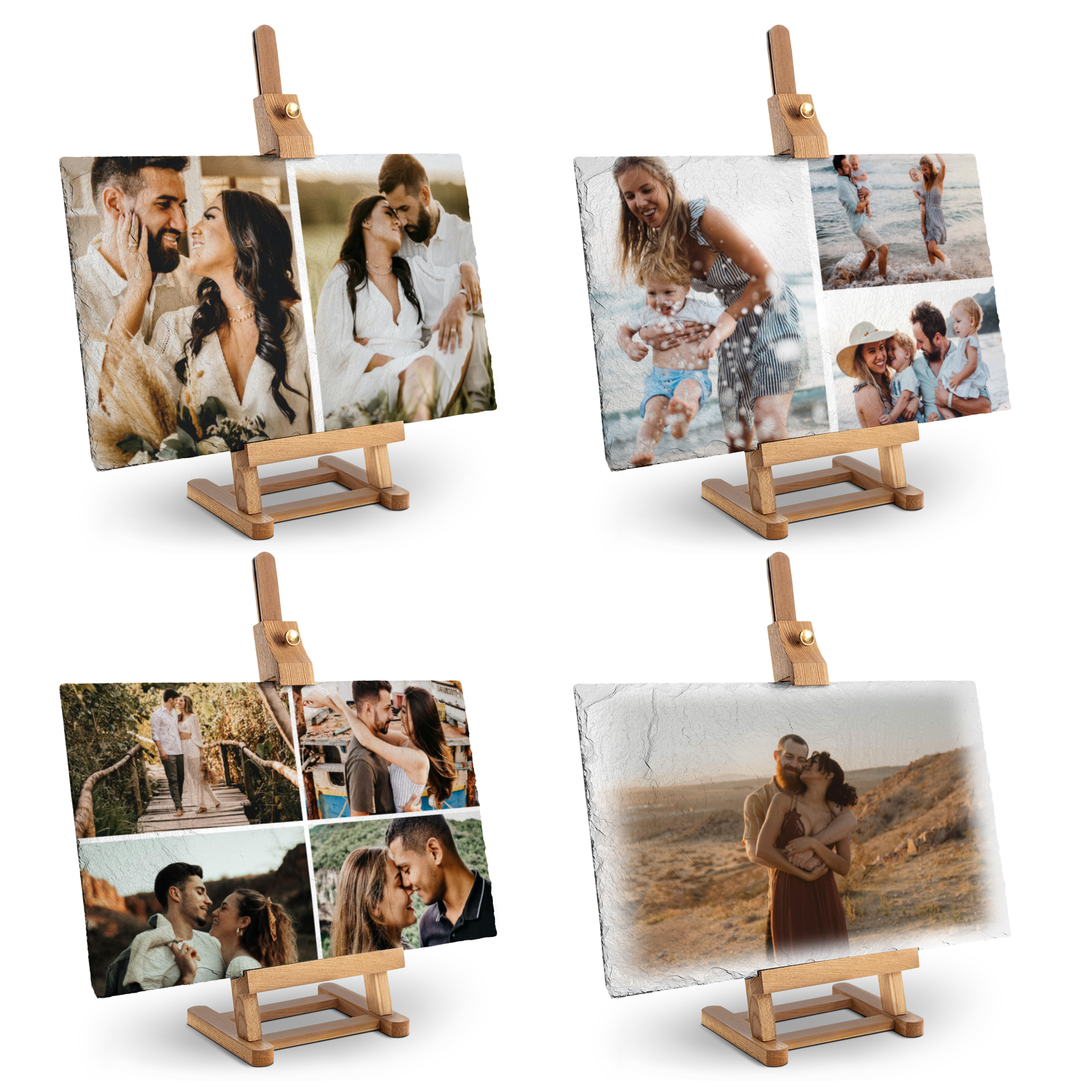 Schieferplatte mit Staffelei 40 cm x 25 cm 4