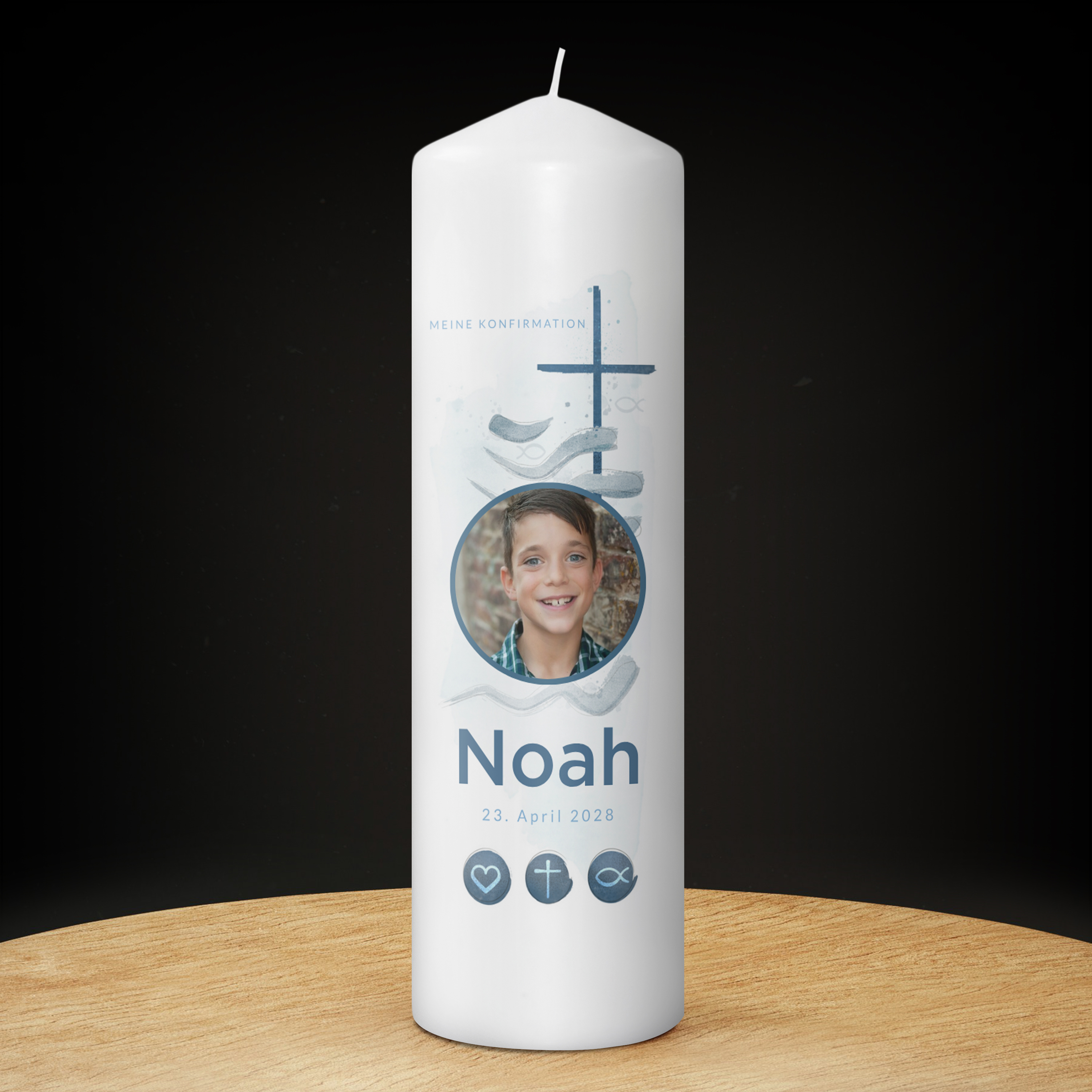 Konfirmationskerze 29 cm 8