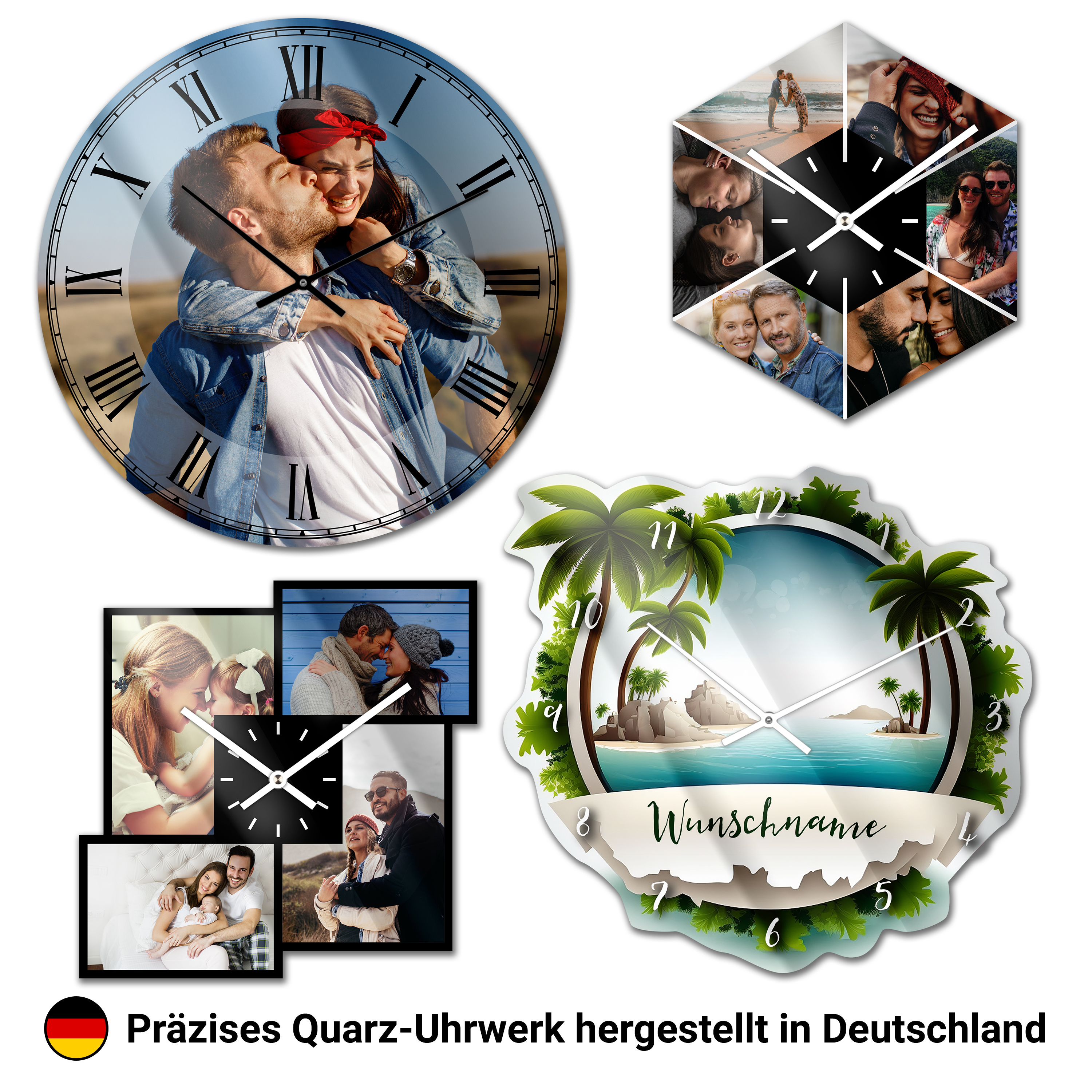 Wanduhr kreativ klein (26 cm) Acrylglas 1