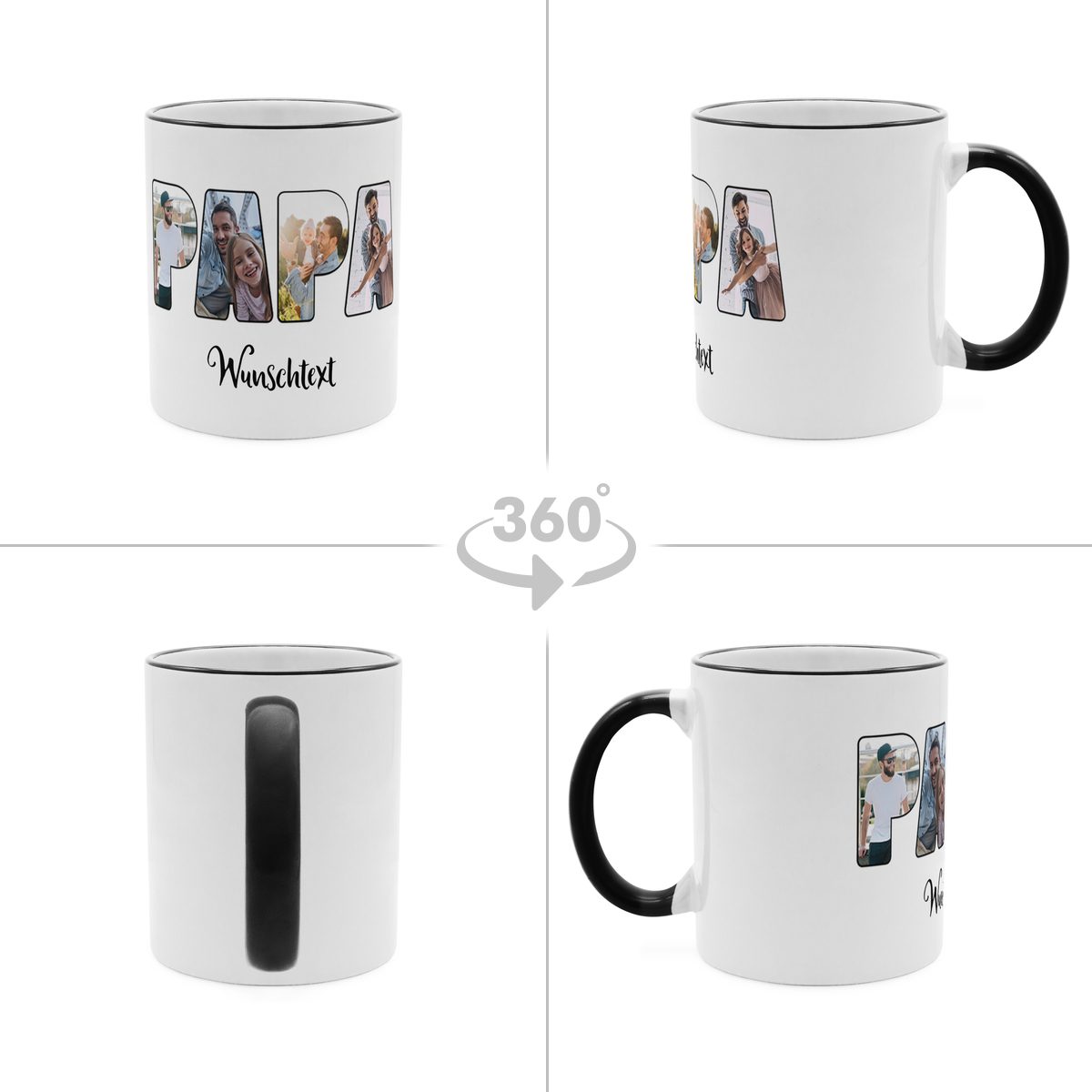 Bester Papa Tasse Schwarz 2
