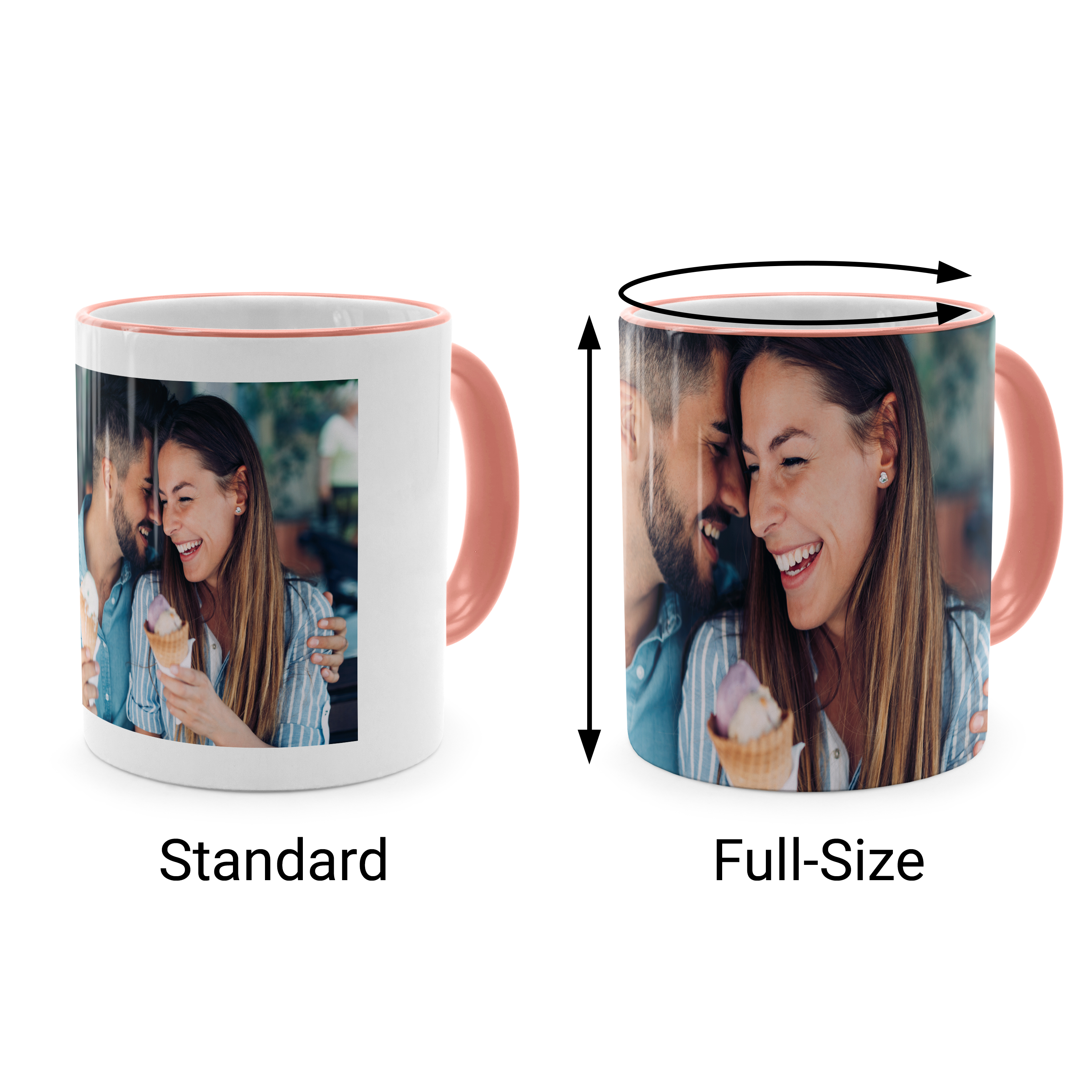 Kaffeebecher Full-Size Rosa 2