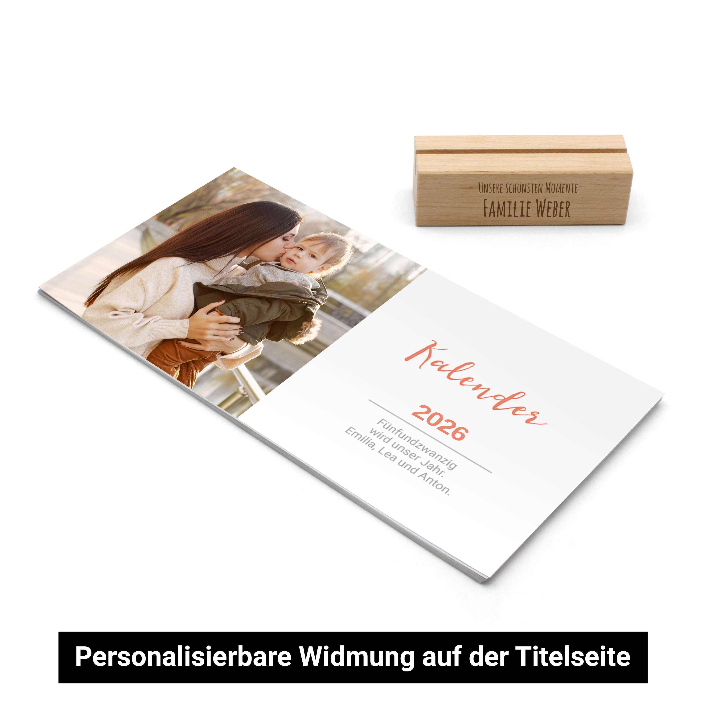 Tischkalender mit Holzfuß - Standard 3