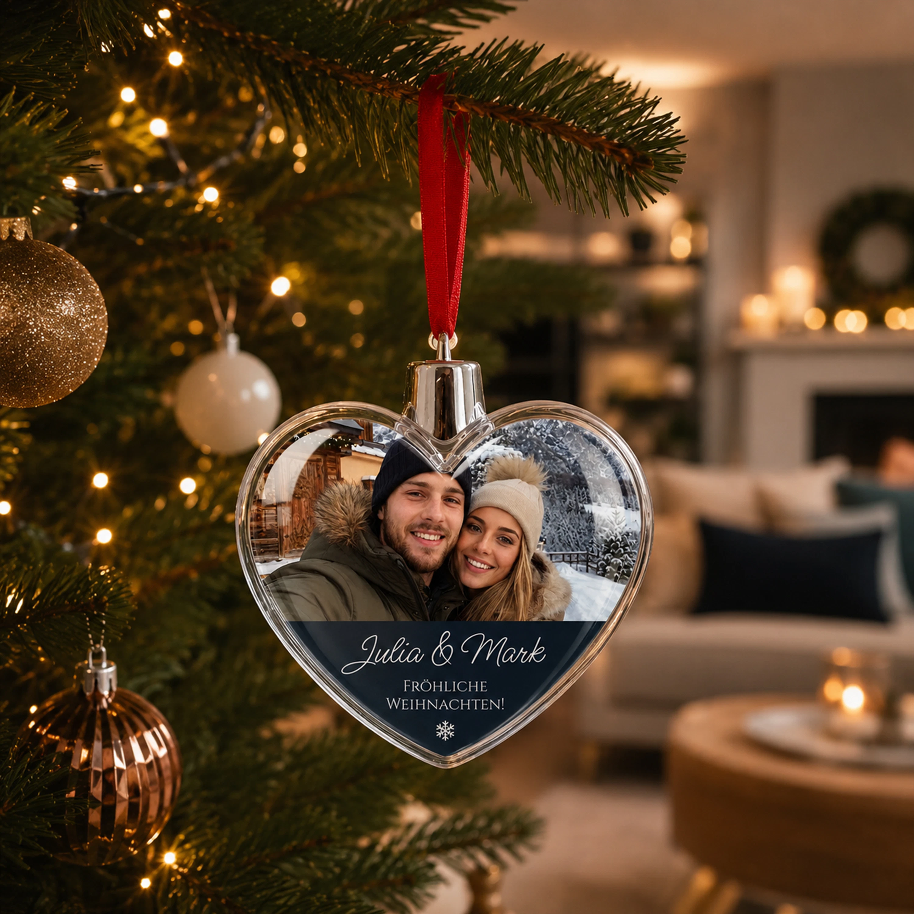 Herz-Weihnachtskugel - Standard 8