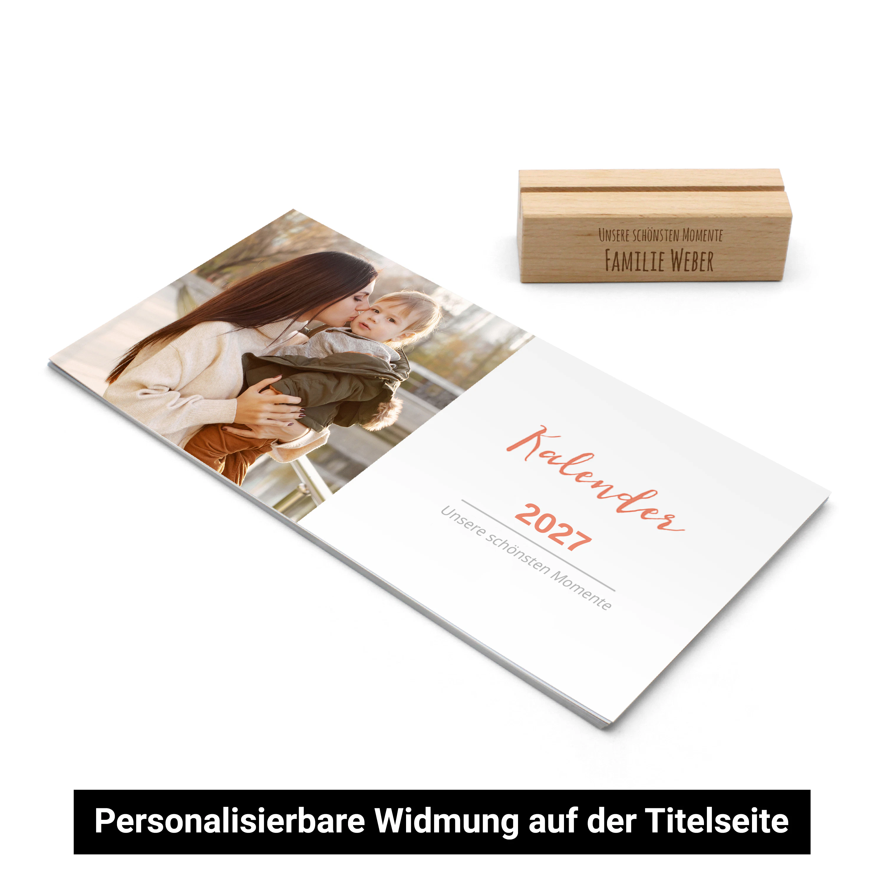 Tischkalender mit Holzfuß - Standard 3