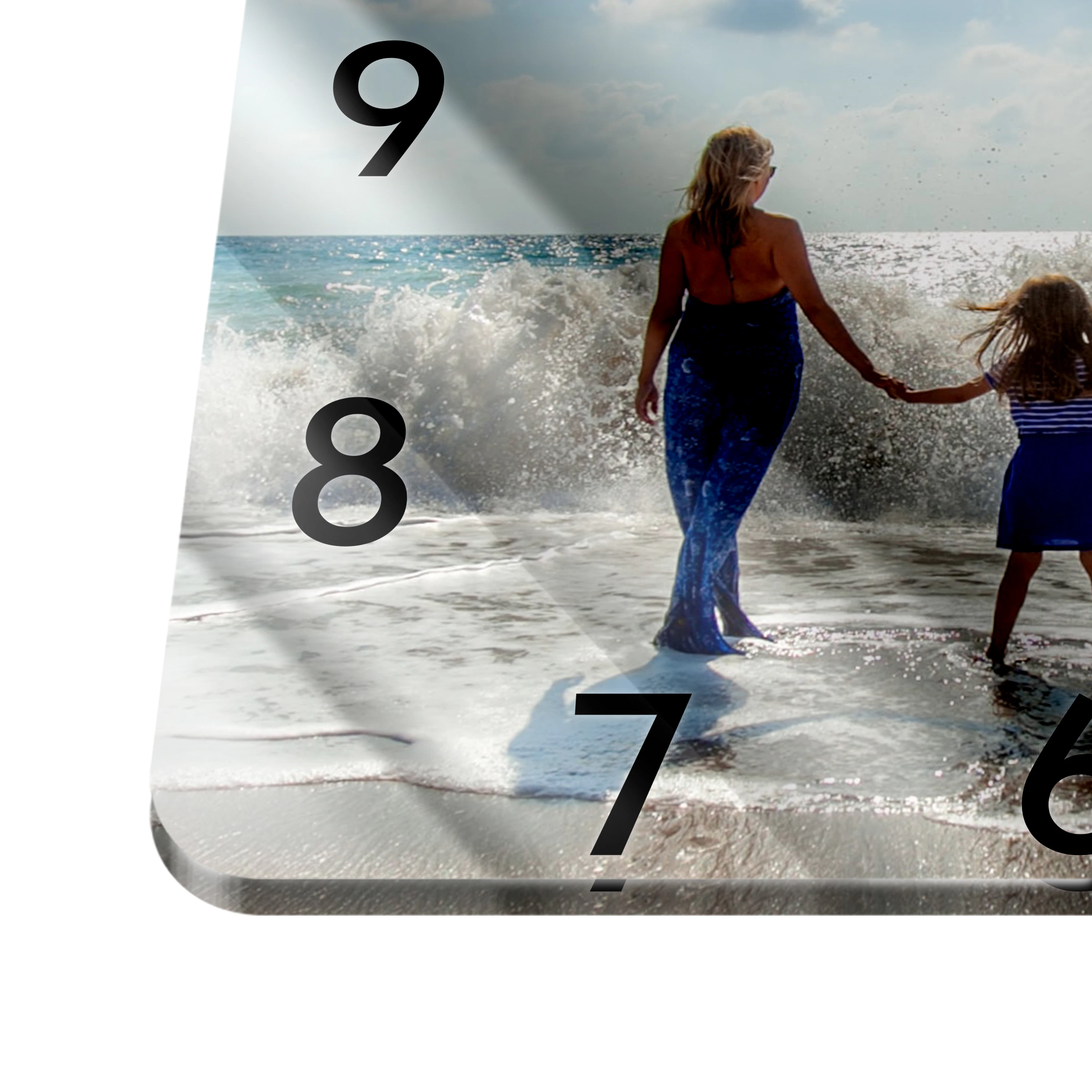 Wanduhr eckig klein (26 cm) Acrylglas 4