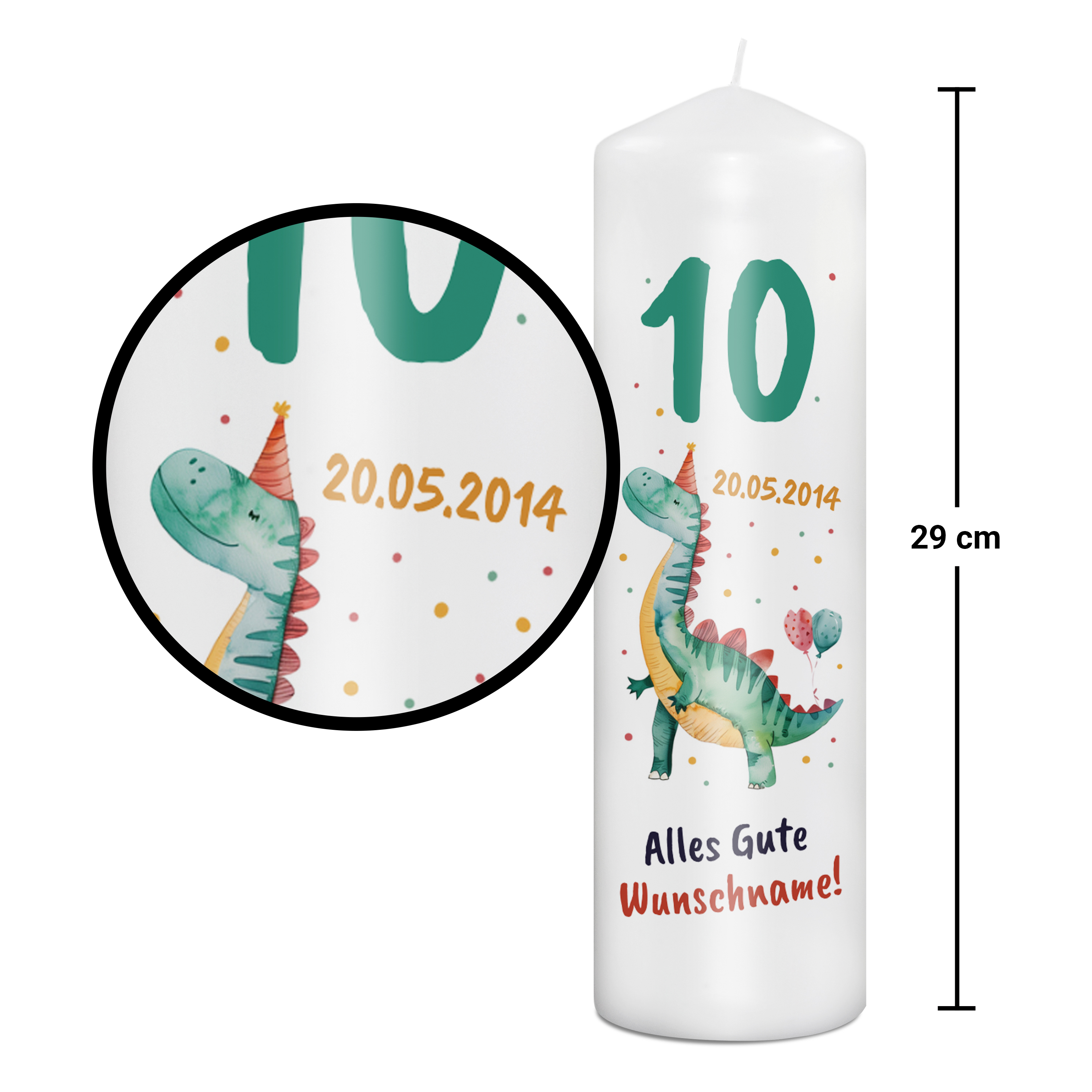 Geburtstagskerze 29 cm 2