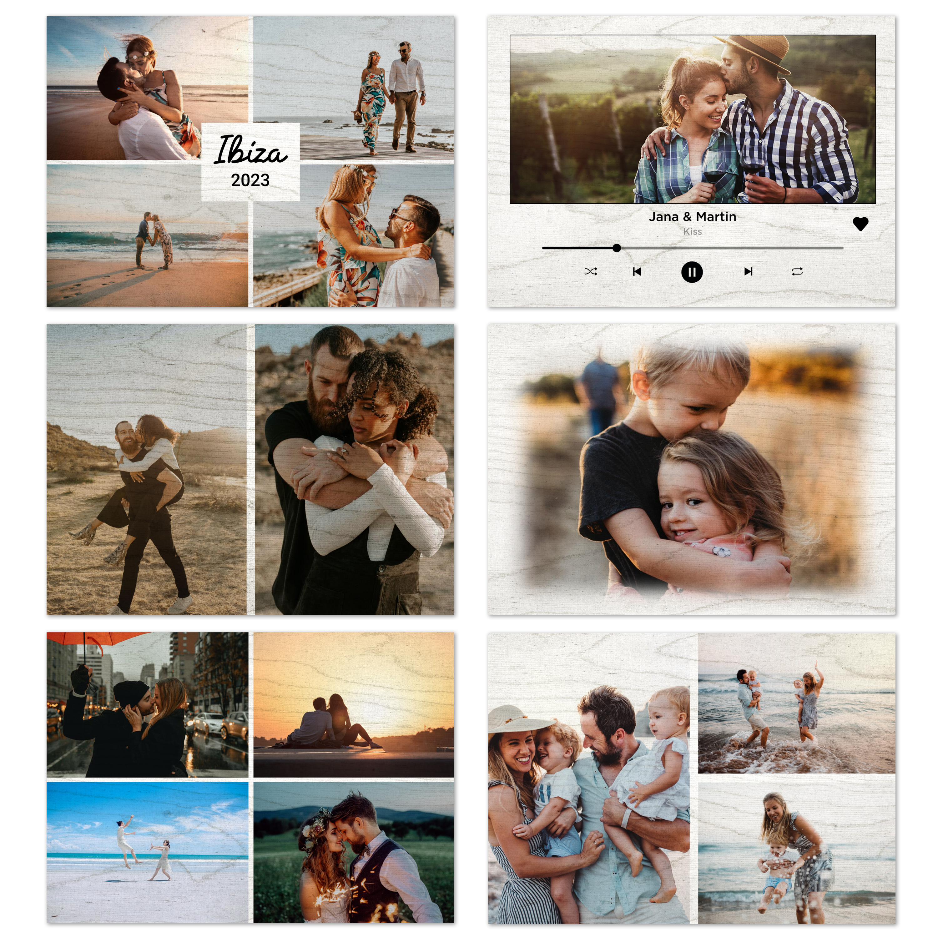 Fotoaufsteller "Holz" Querformat 35 cm x 25 cm 5