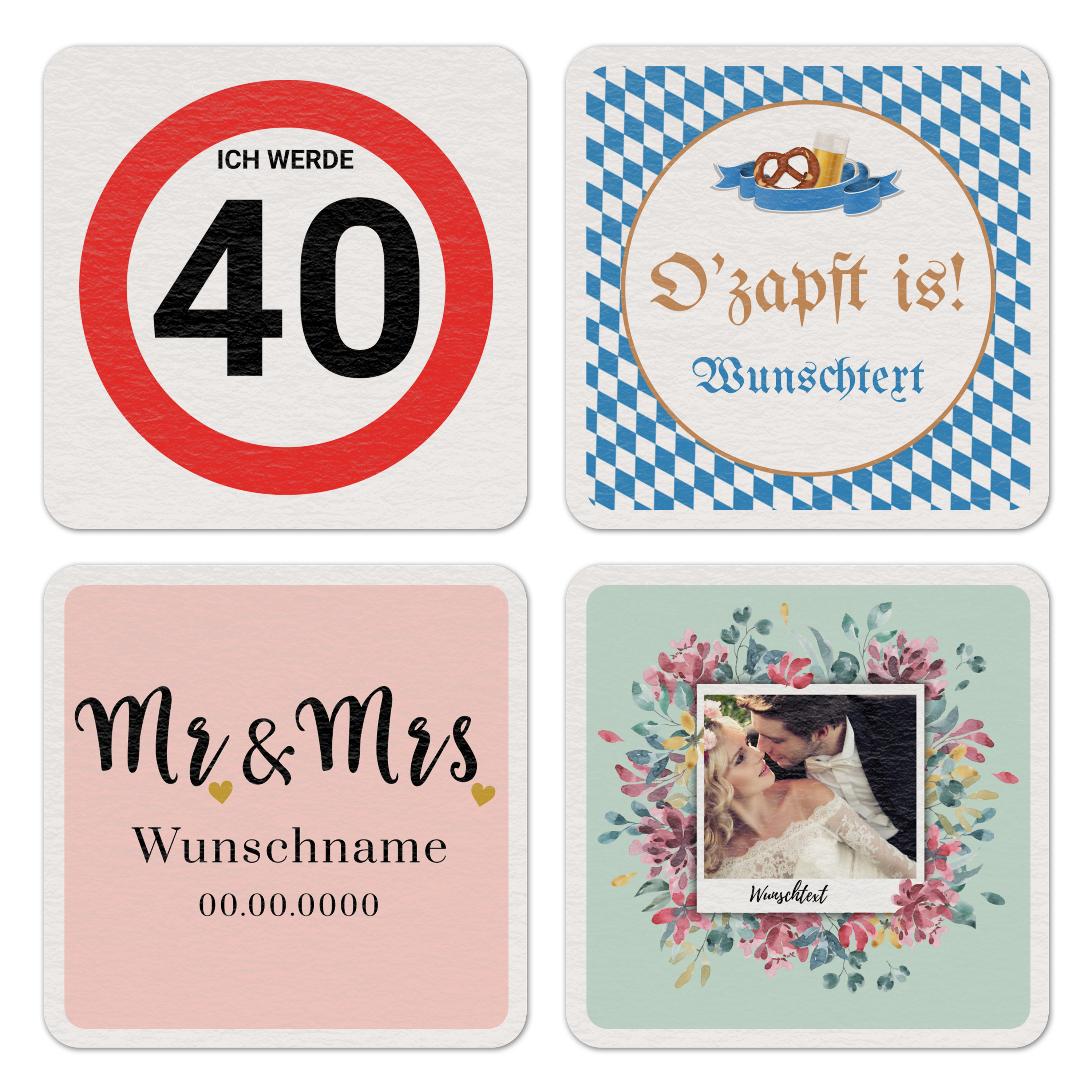 Bierdeckel Quadrat Karton 5