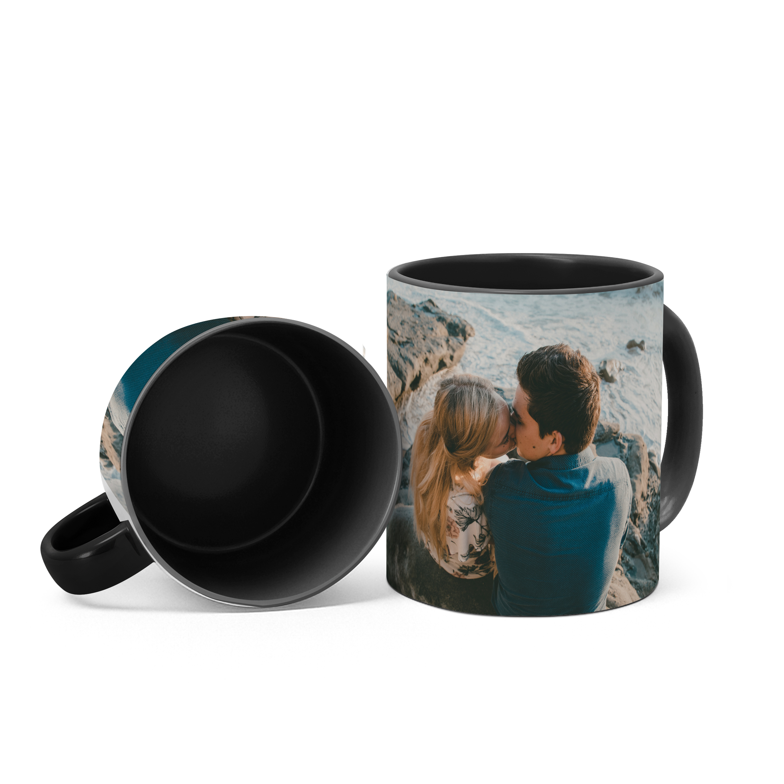 Zweifarbtasse Schwarz Full-Size 3