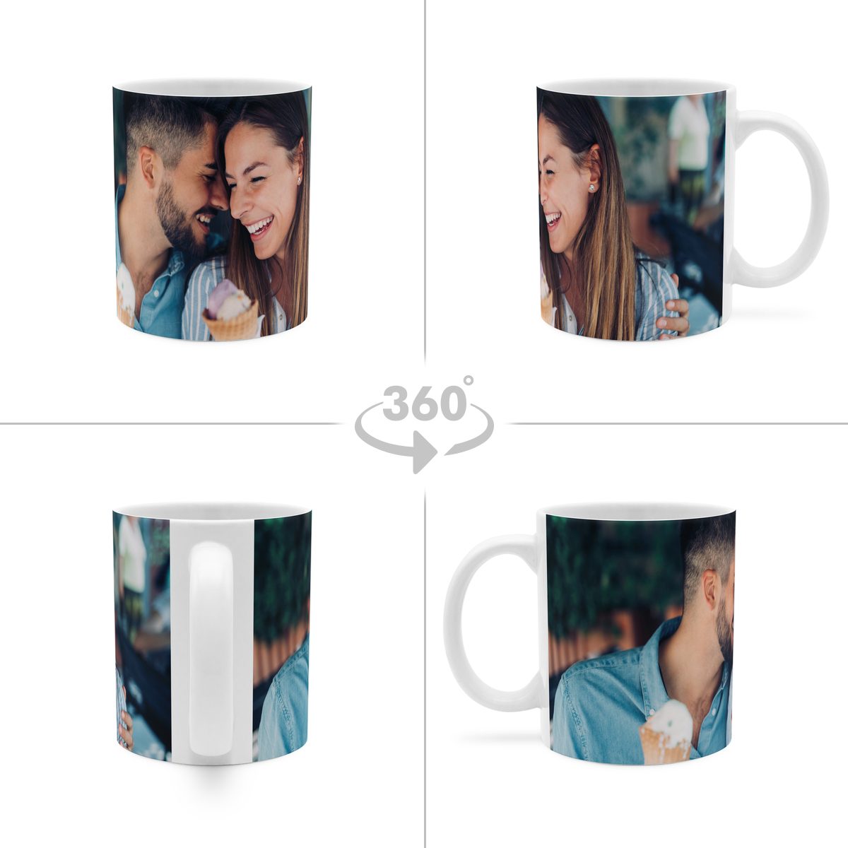 Kaffeebecher Full-Size Weiß 4