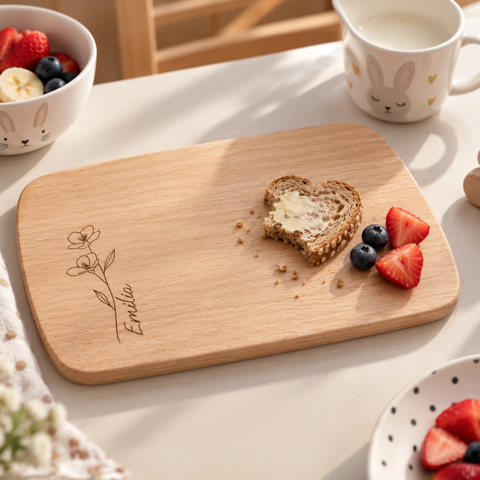 Holz-Frühstücksbrettchen Buche 7