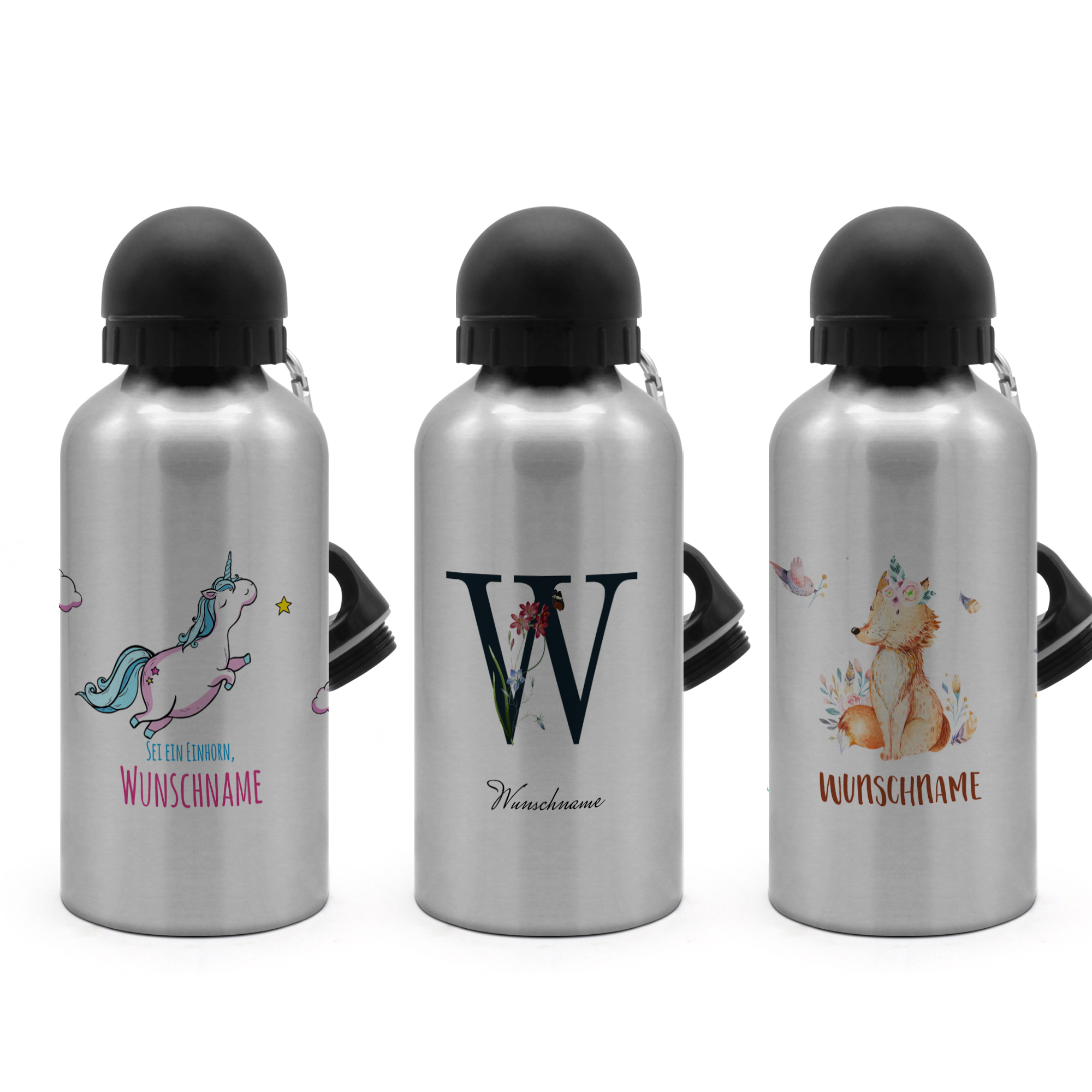 Alu-Trinkflasche Silber 6