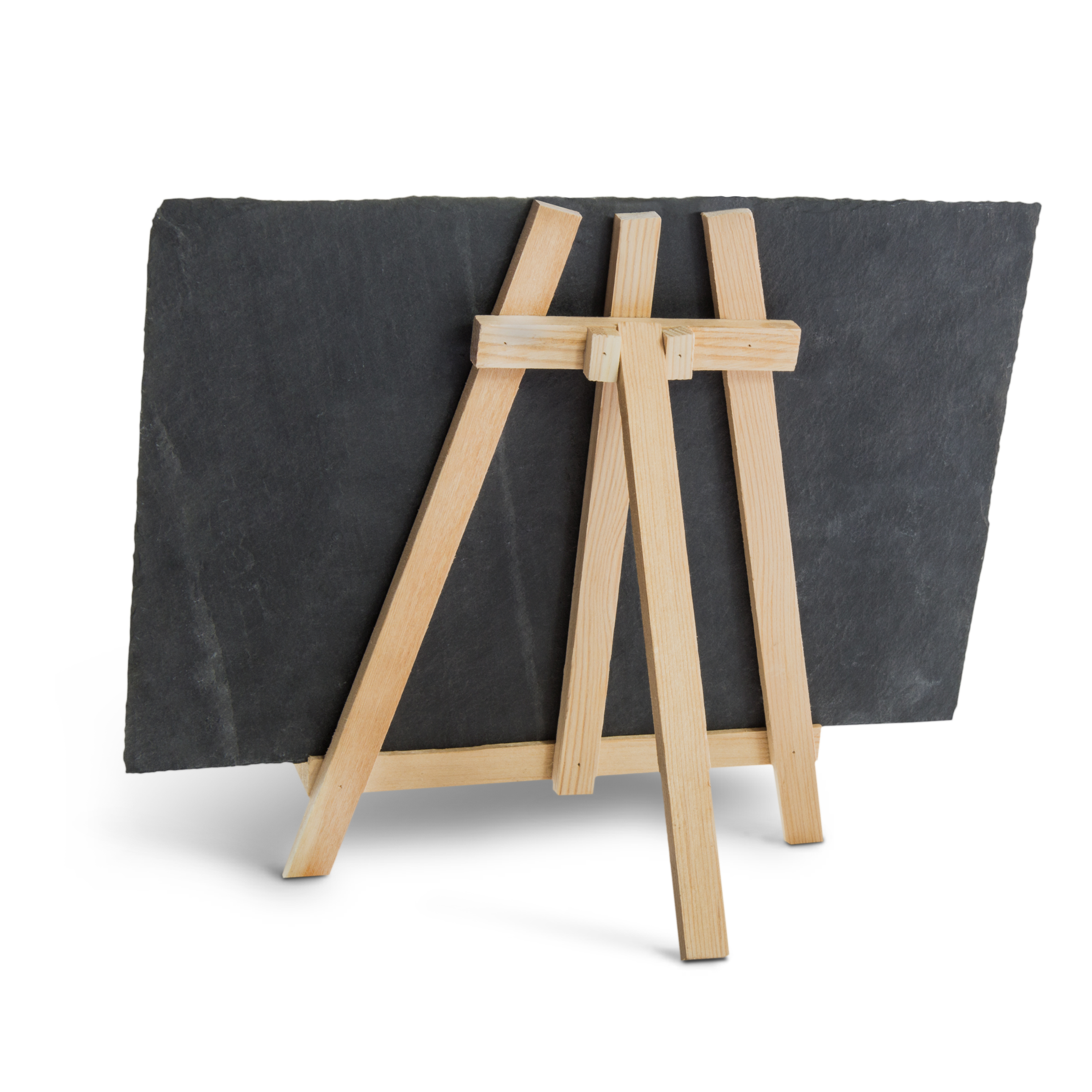Schieferplatte mit Staffelei 30 cm x 20 cm 2