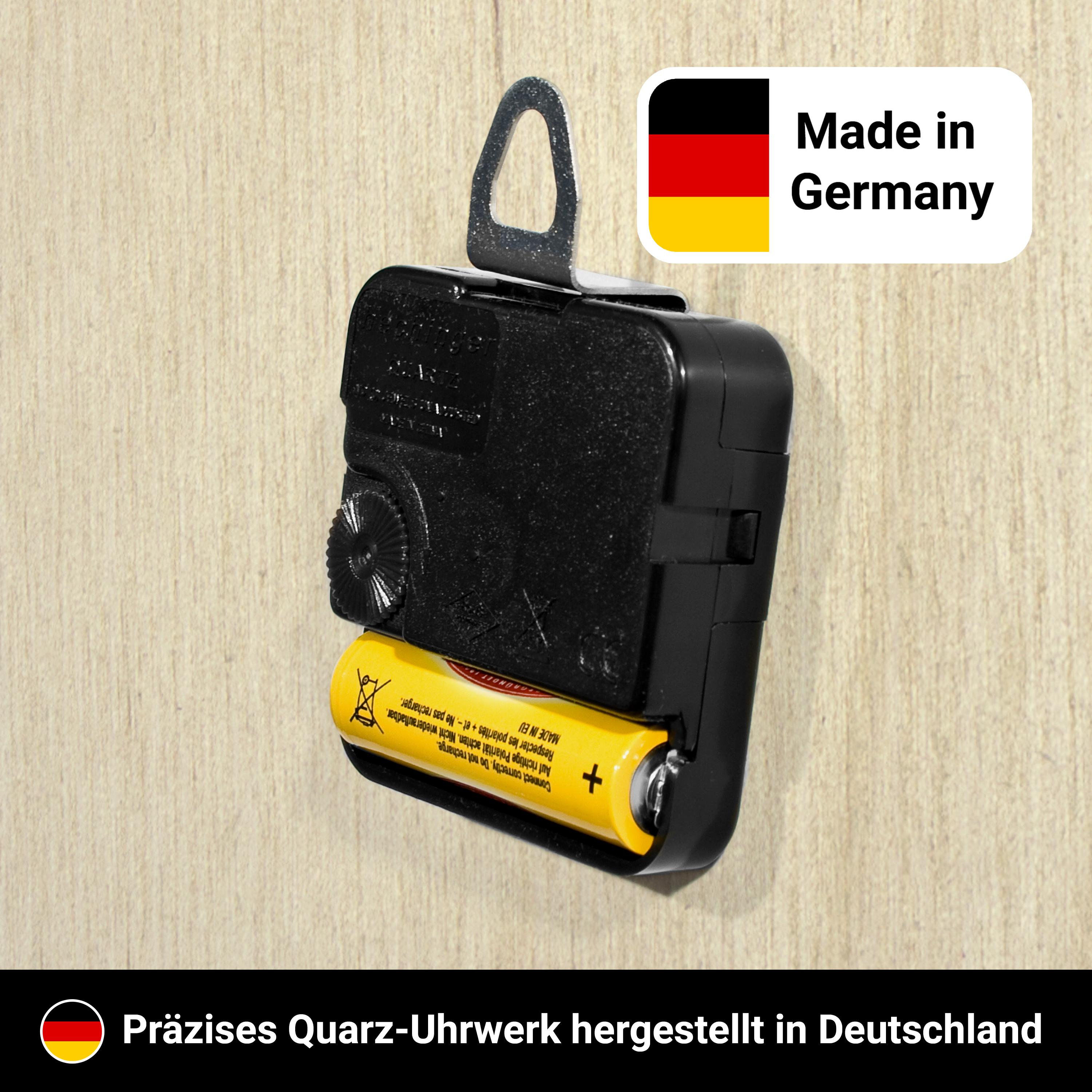 Herzuhr Standard (33,1 x 26,8 cm) Holz 6