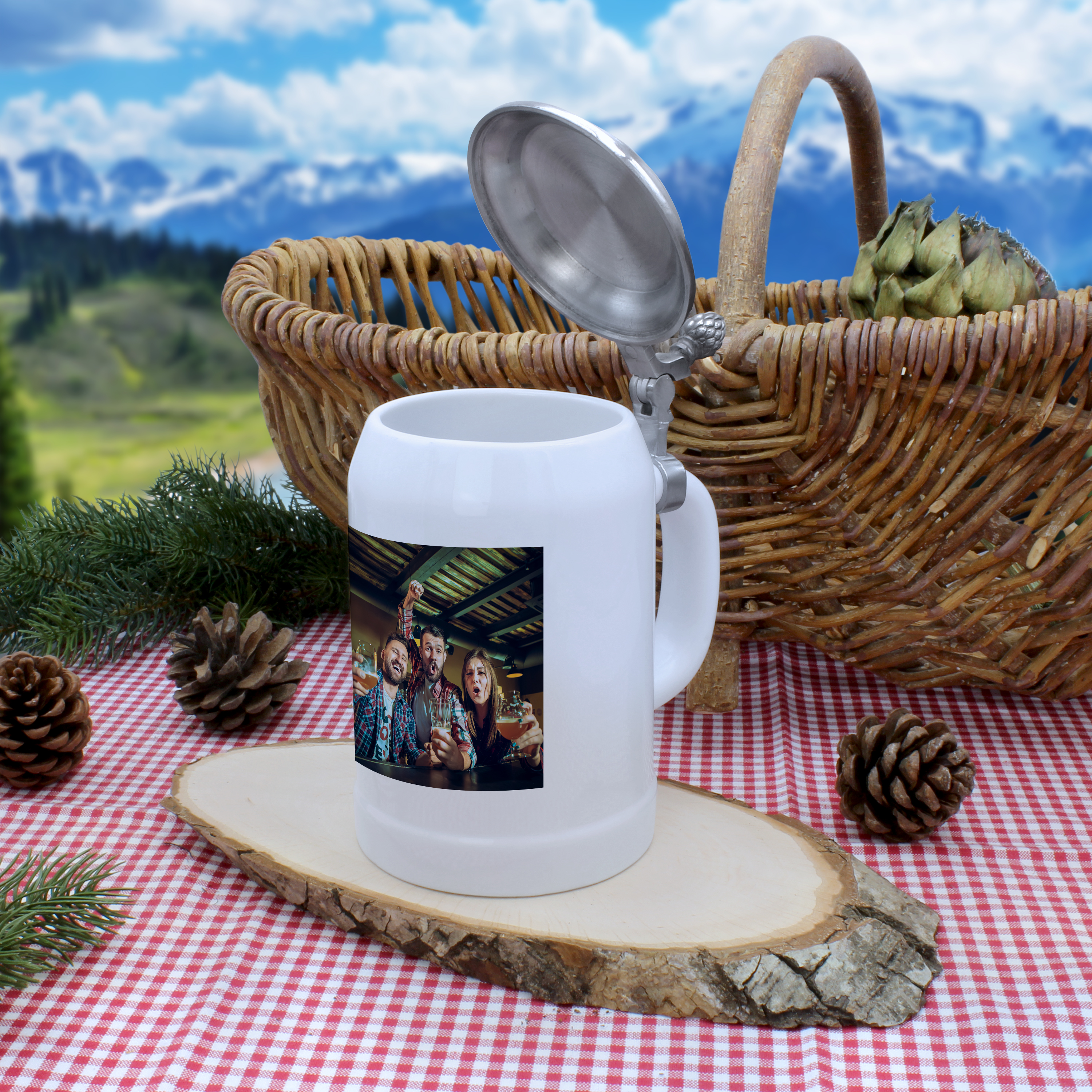 Bierkrug mit Deckel - Standard 4